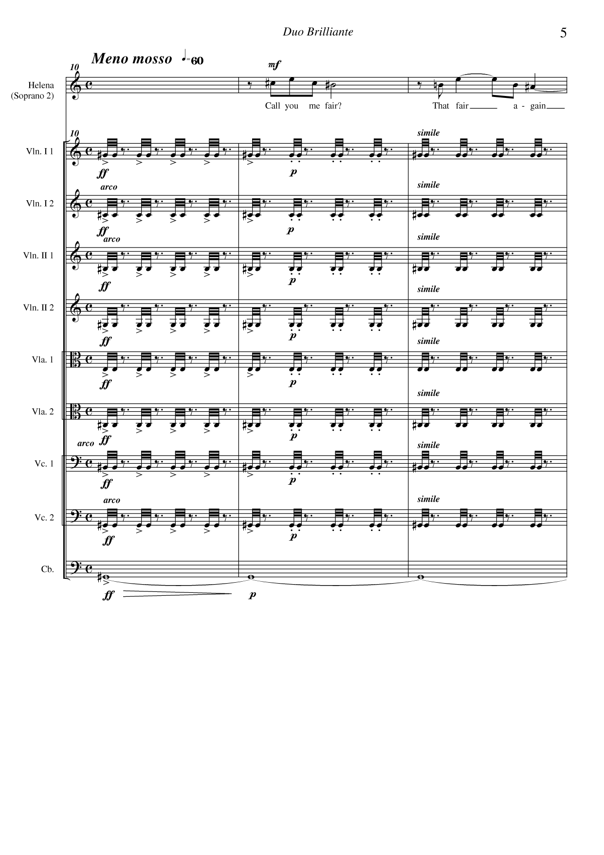 Duo Brilliante - Based on act 1, scene 1; Helena, Hemia from "A Midsummer Nights's Dream" by William Shakespeare - Bilde 9