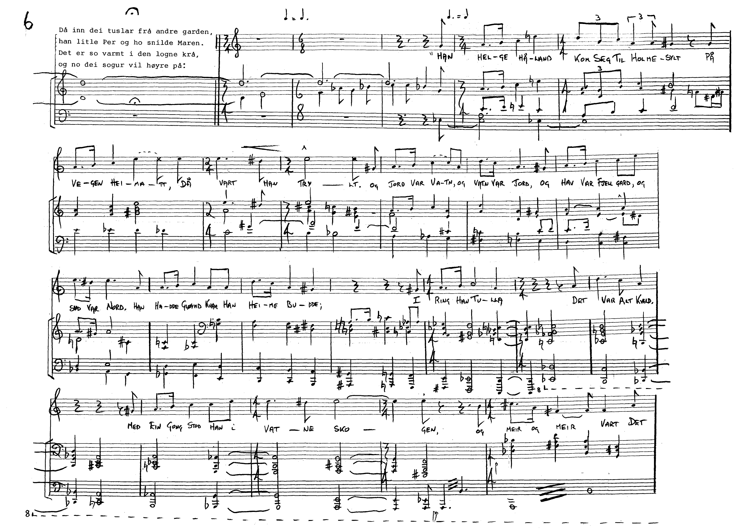 Veslemøy synsk - For mezzo-sopran og klavér - Bilde 10