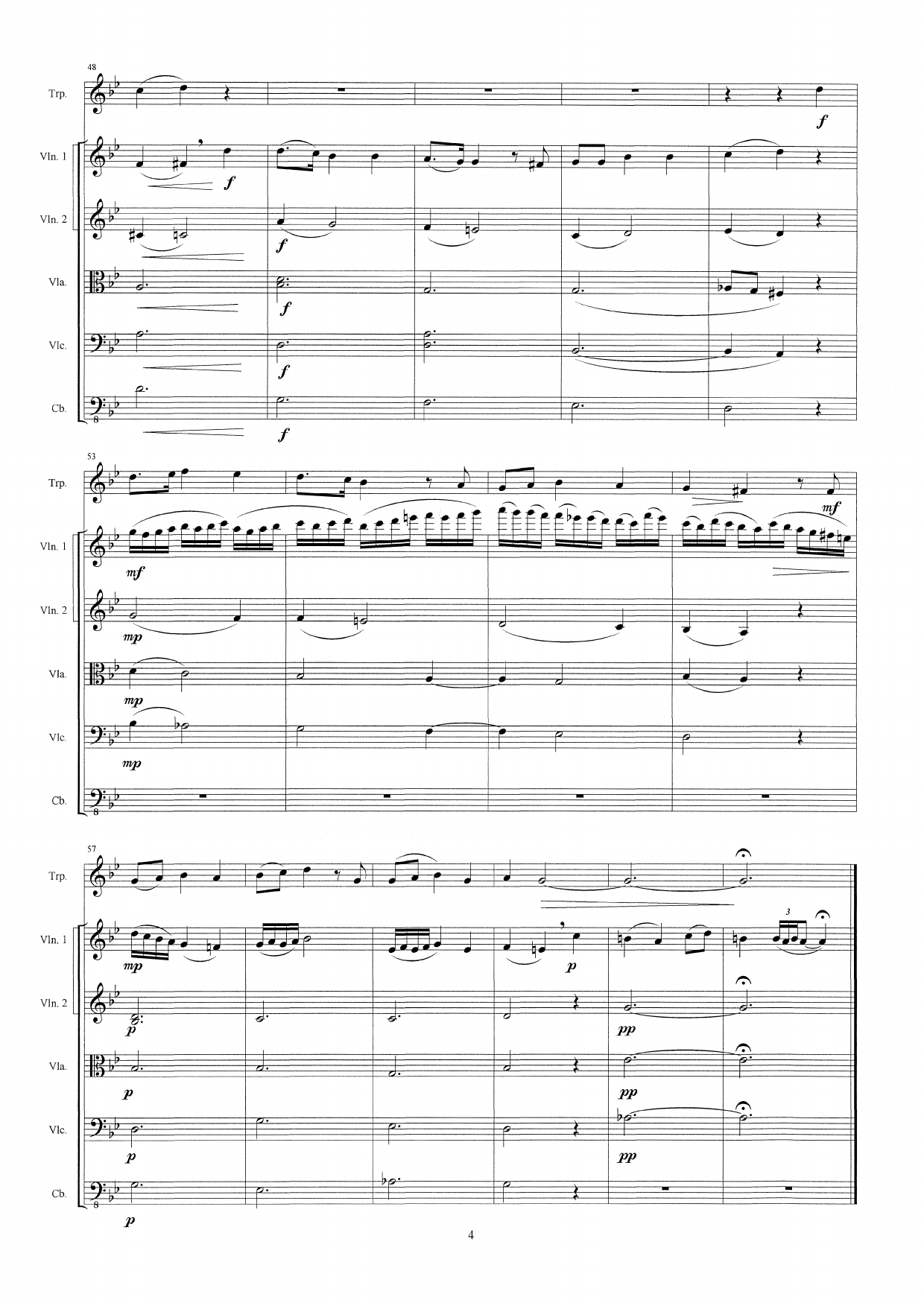 3 Religious Folk Tunes from Årdal, Sogn, Norway - arranged for trumpet and orchestra - Image 6
