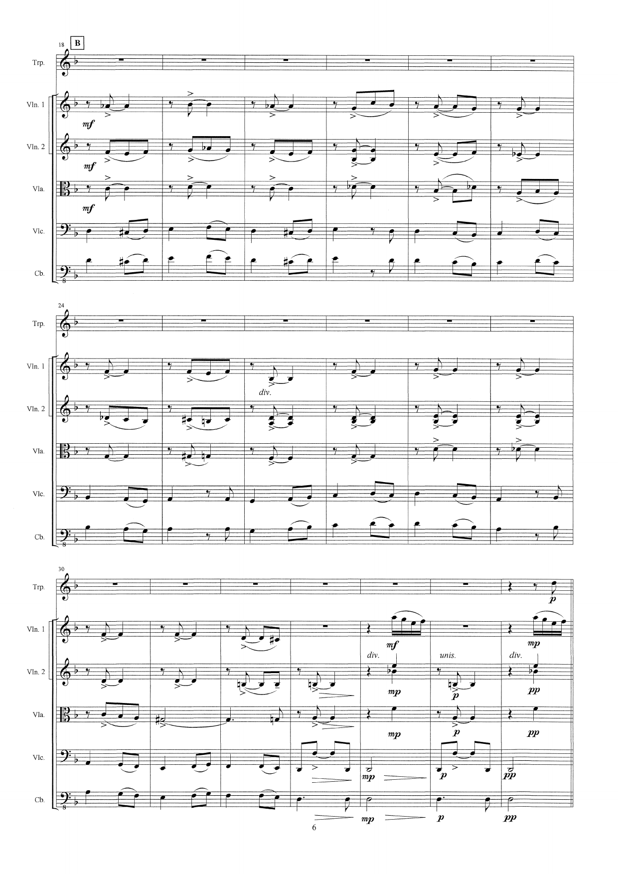 3 Religious Folk Tunes from Årdal, Sogn, Norway - arranged for trumpet and orchestra - Image 8