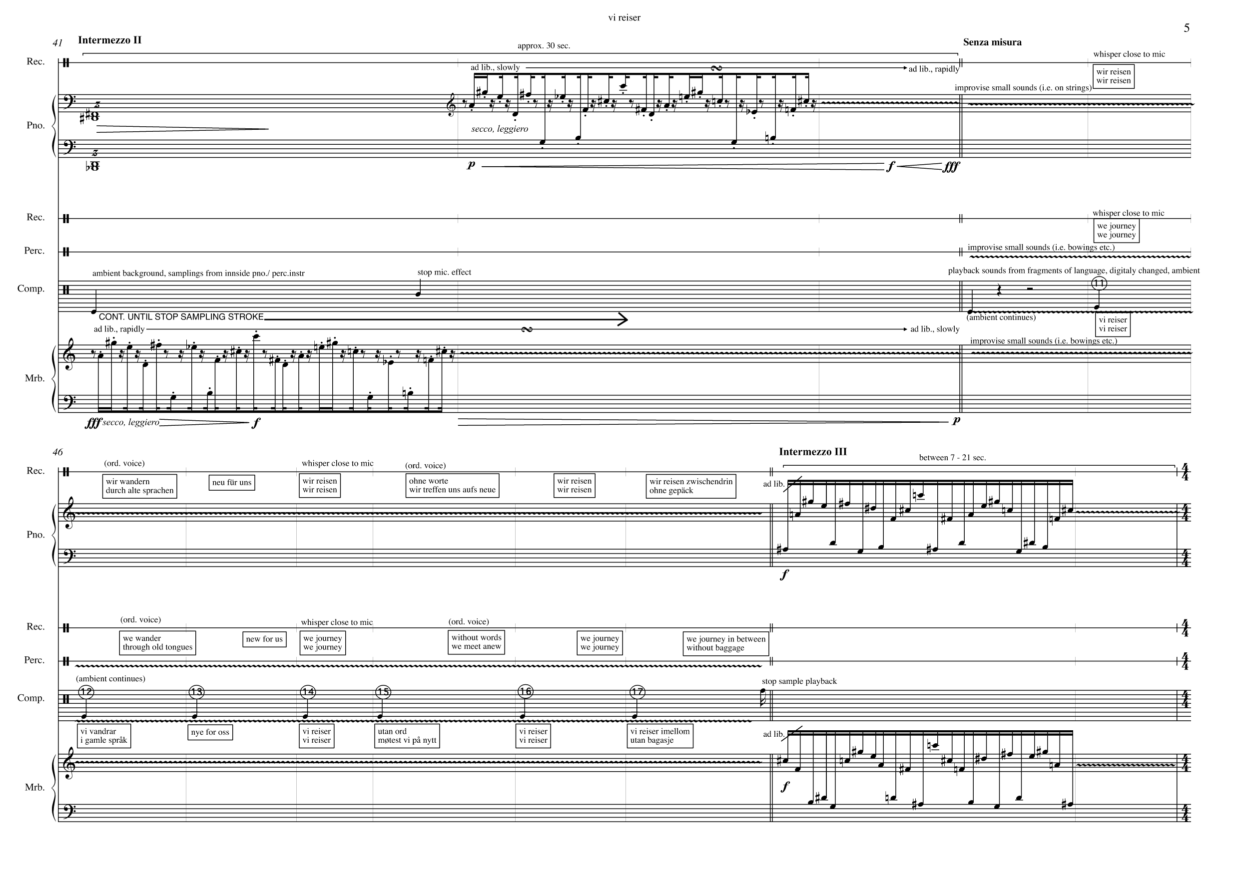 We Journey - For piano with recitation and percussion with resitation, computer and amplification - Image 5