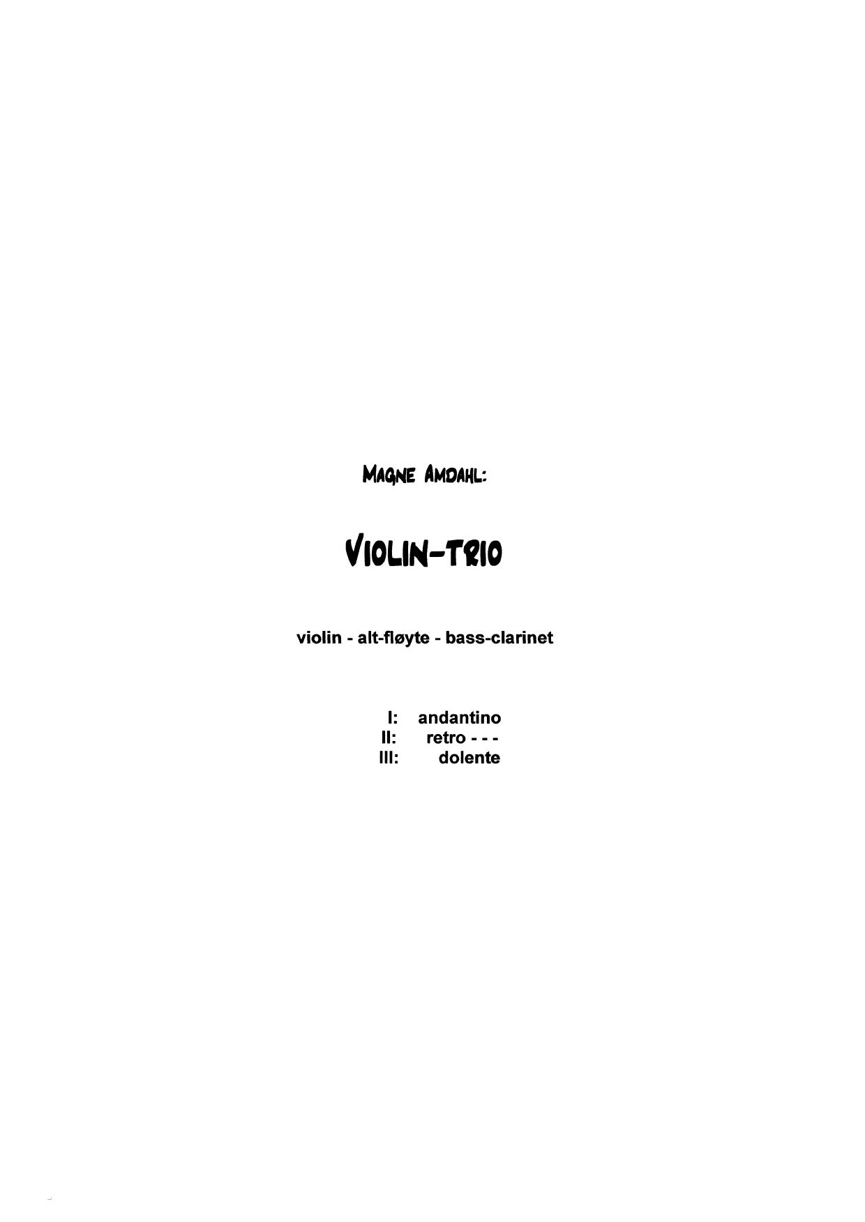 Violin-Trio