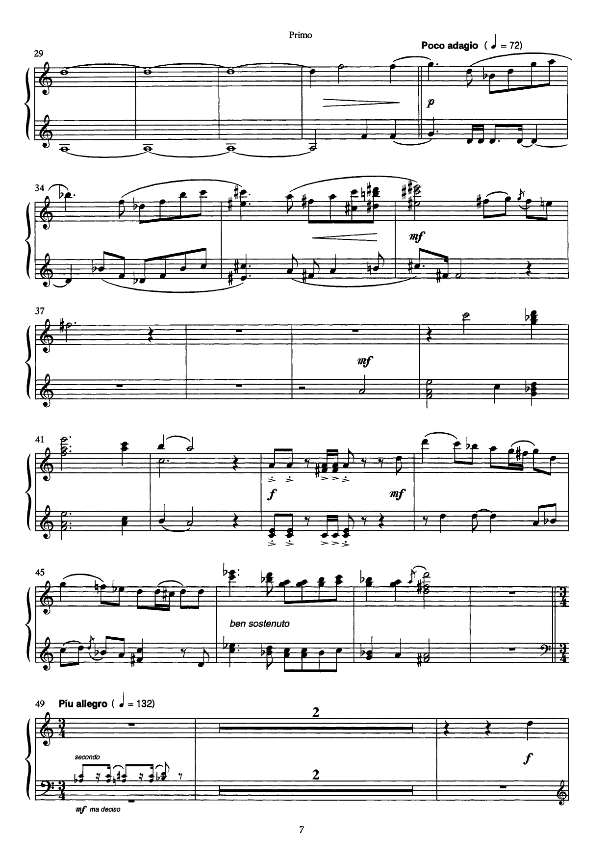 Suite No. 1 - From the Opera Lysistrata : For piano four hands, Op. 71 - Image 7