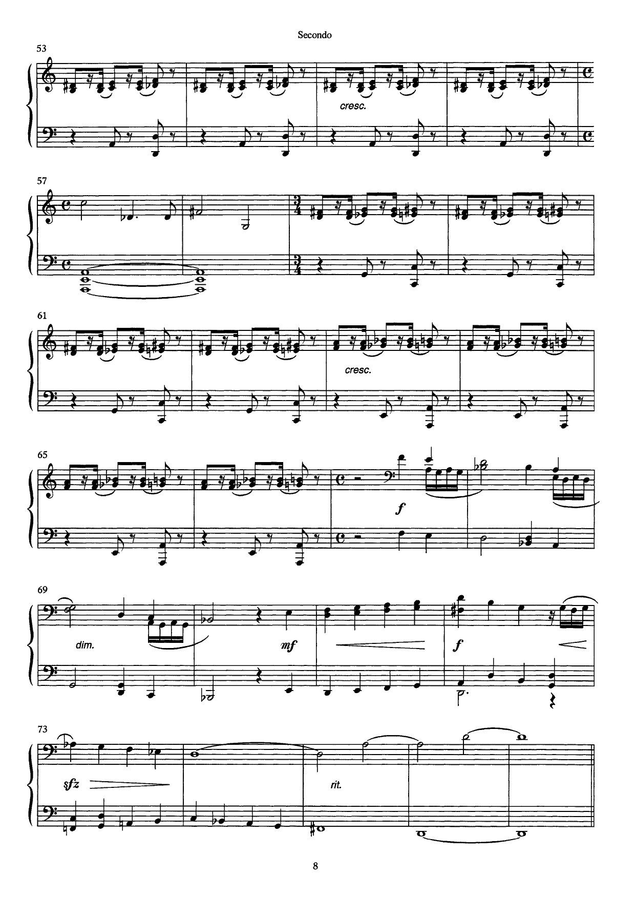 Suite No. 1 - From the Opera Lysistrata : For piano four hands, Op. 71 - Image 8