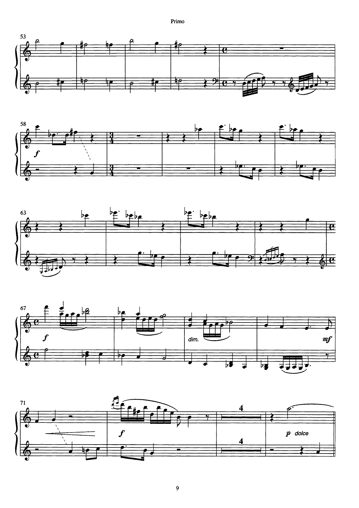 Suite No. 1 - From the Opera Lysistrata : For piano four hands, Op. 71 - Image 9