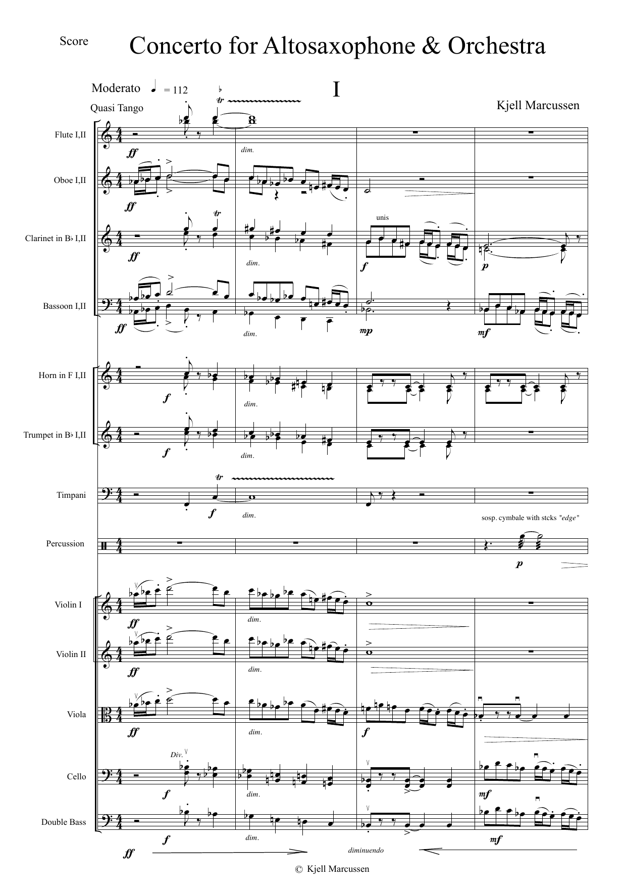 Concerto for Alto Saxophone & Orchestra