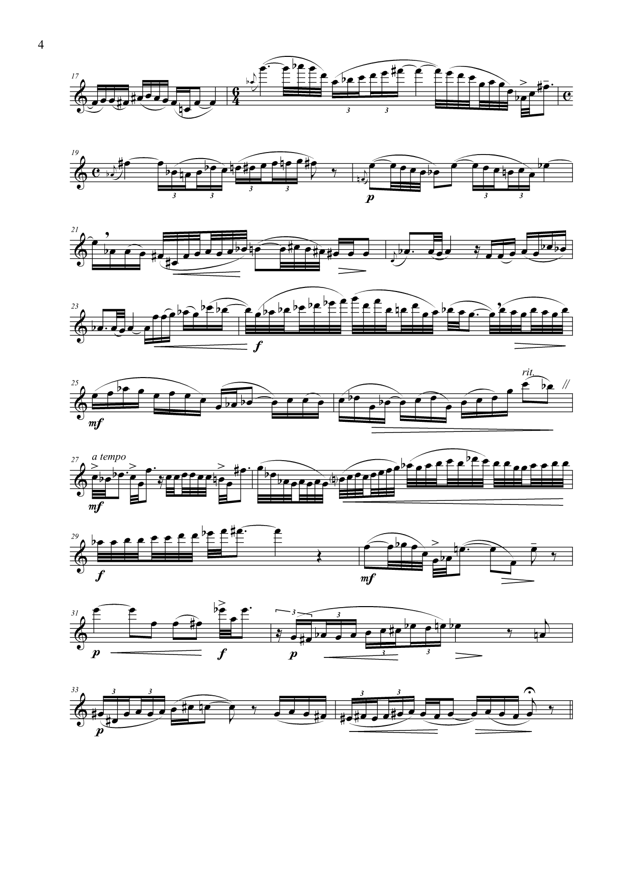 Sonata for flute solo - Image 4