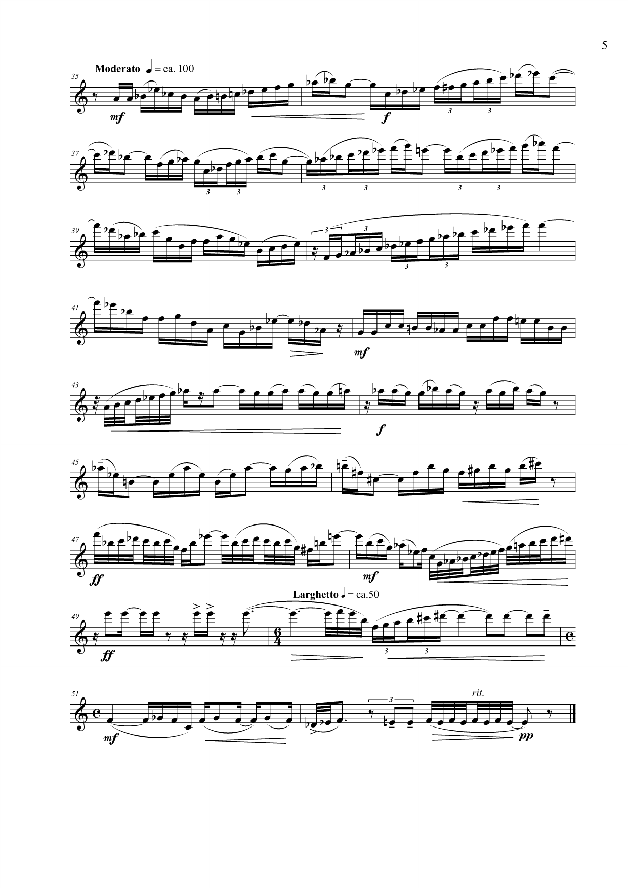Sonata for flute solo - Image 5