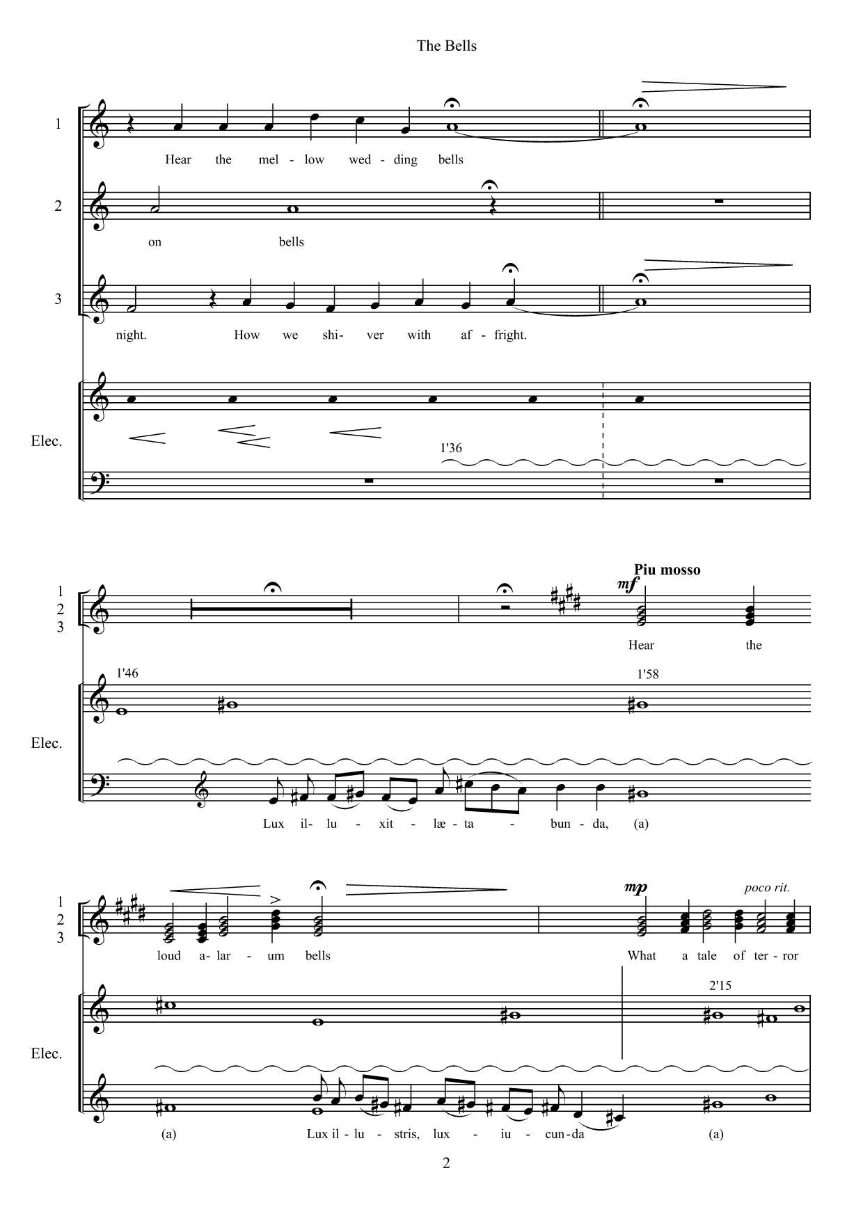 The Bells - For female choir and electronics - Bilde 6