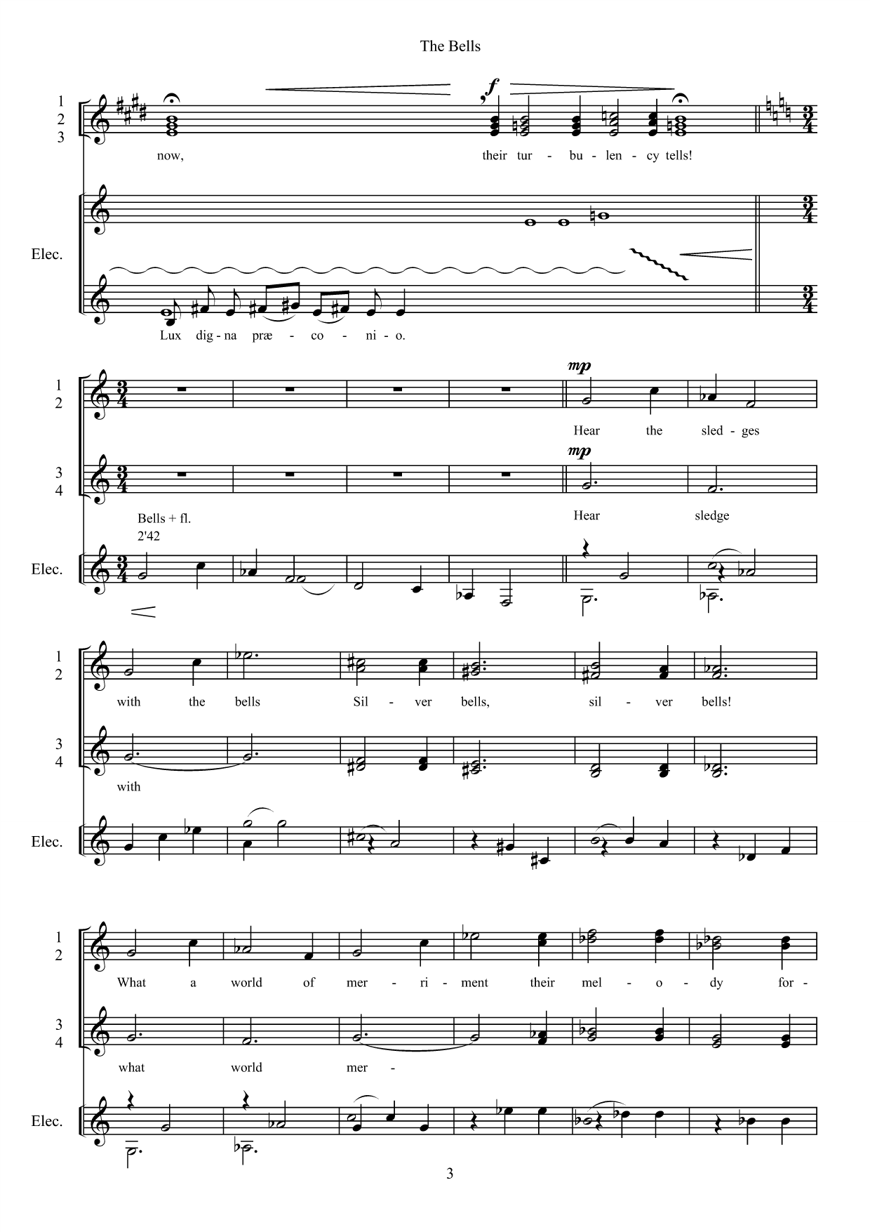 The Bells - For female choir and electronics - Bilde 7