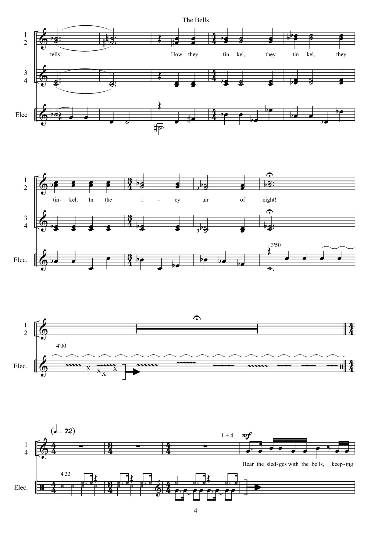 The Bells - For female choir and electronics - Bilde 8