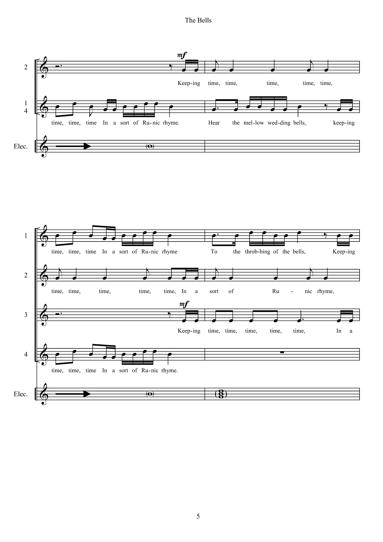The Bells - For female choir and electronics - Bilde 9