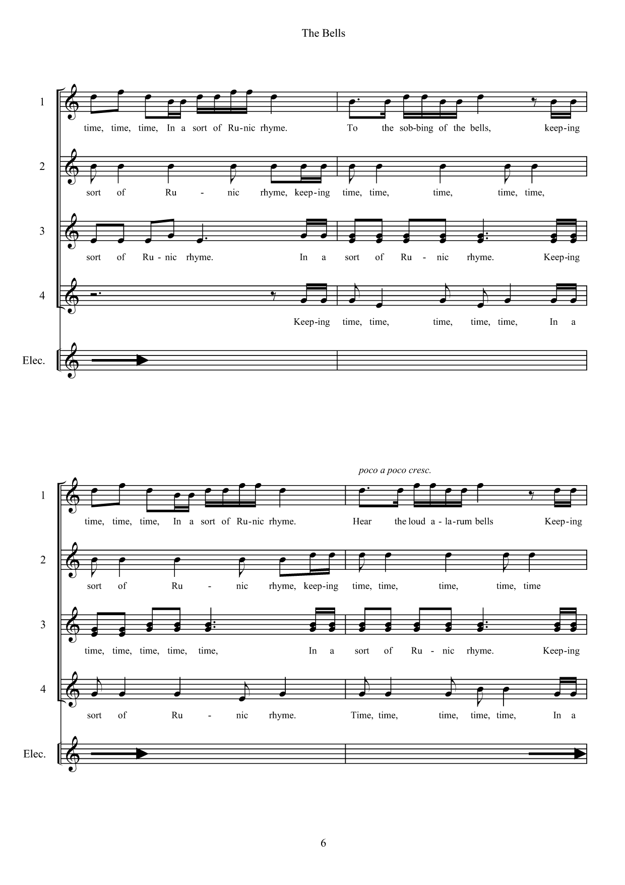 The Bells - For female choir and electronics - Bilde 10