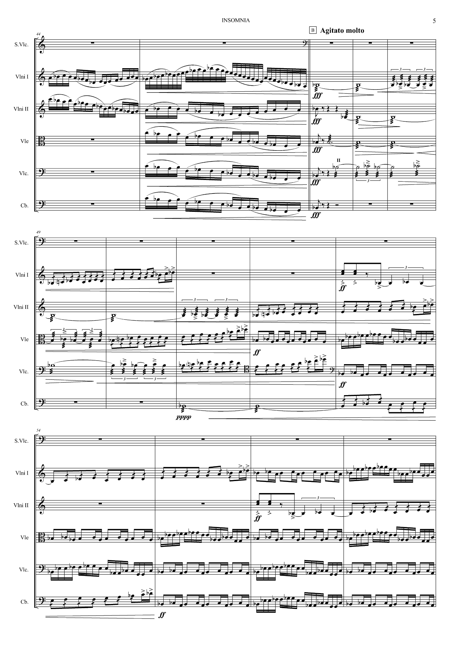 Insomnia - For solo cello og strykeorkester, op. 80 - Image 5