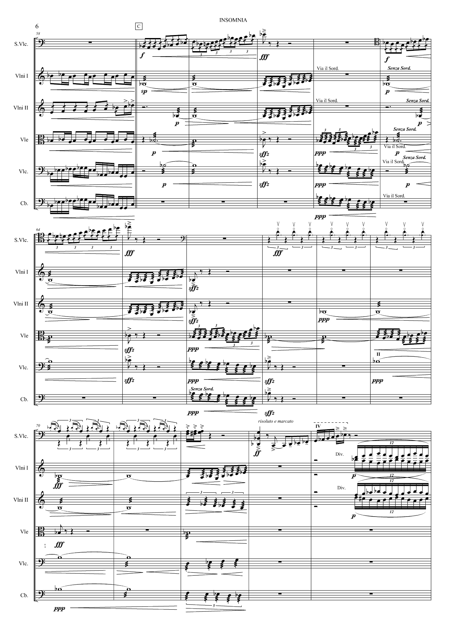Insomnia - For solo cello og strykeorkester, op. 80 - Image 6