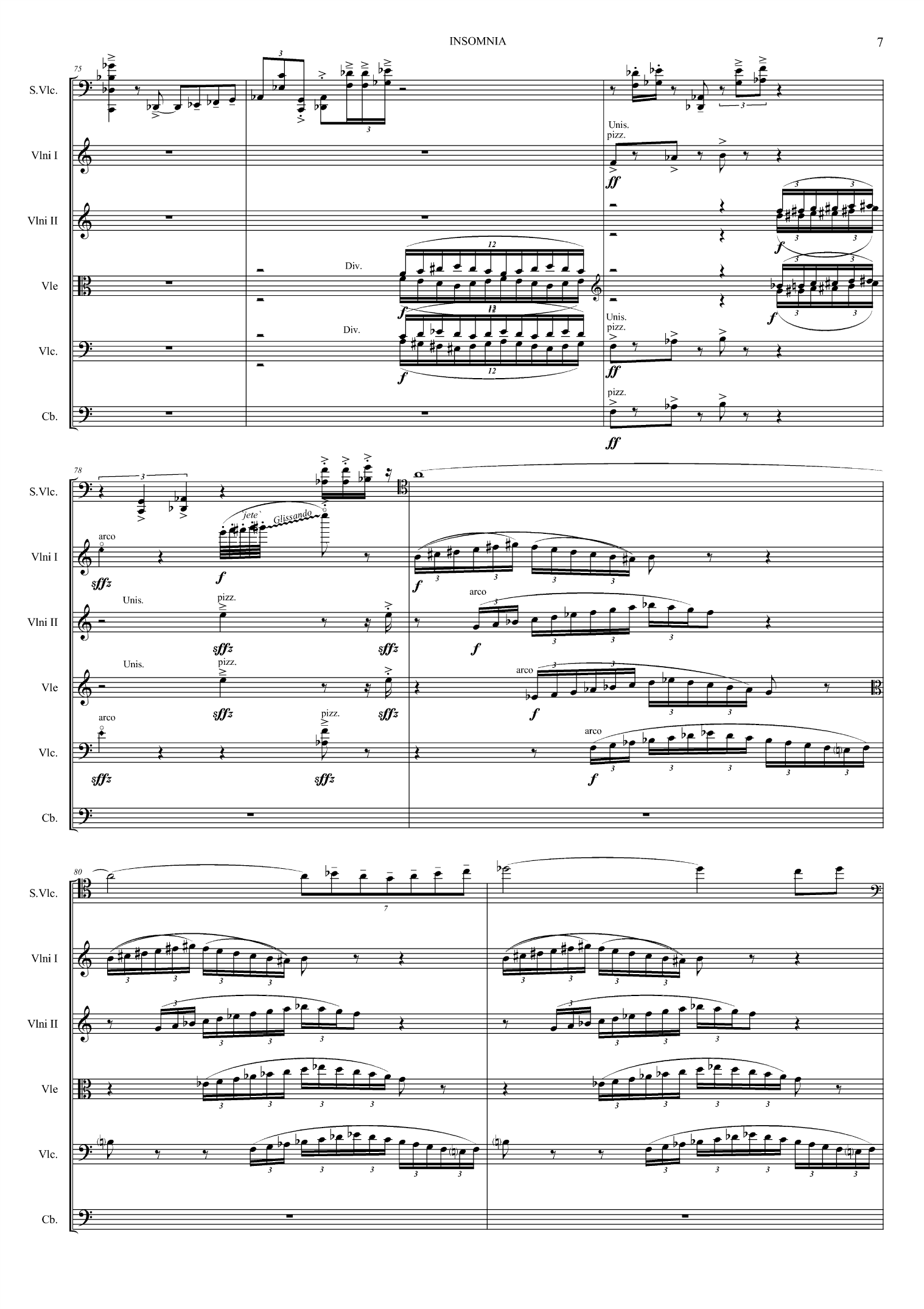 Insomnia - For solo cello og strykeorkester, op. 80 - Image 7