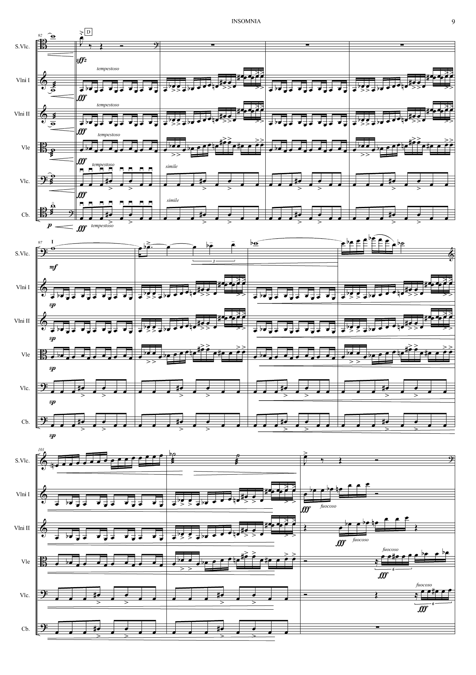 Insomnia - For solo cello og strykeorkester, op. 80 - Image 9