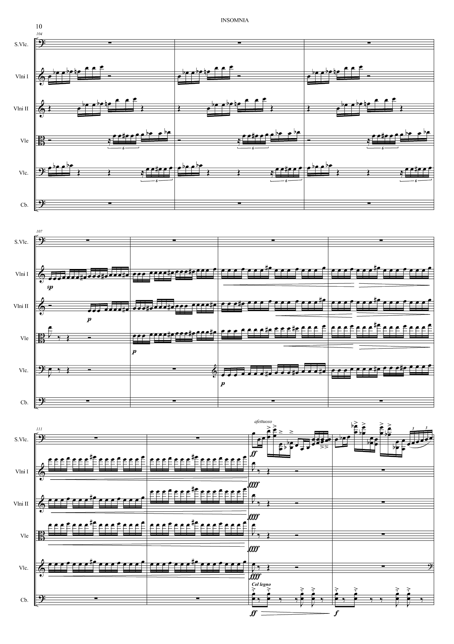 Insomnia - For solo cello og strykeorkester, op. 80 - Image 10