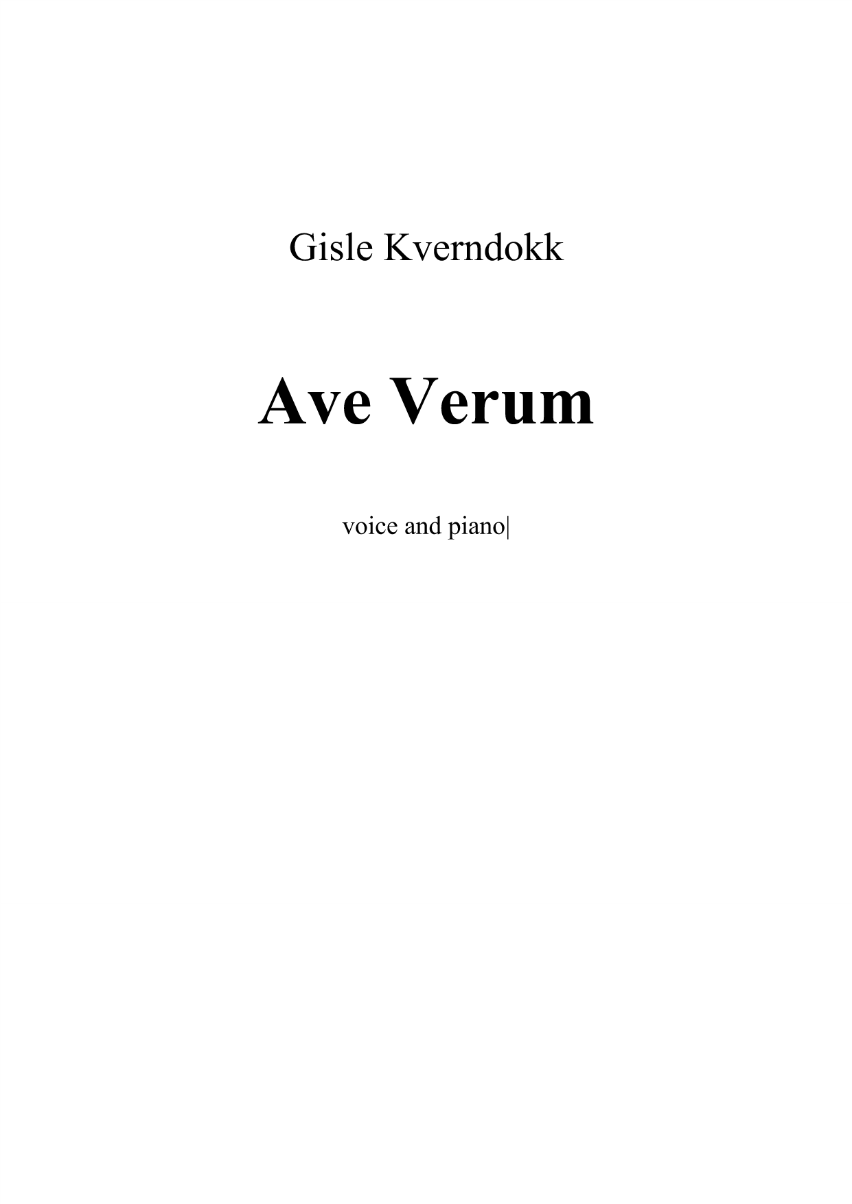 Ave Verum