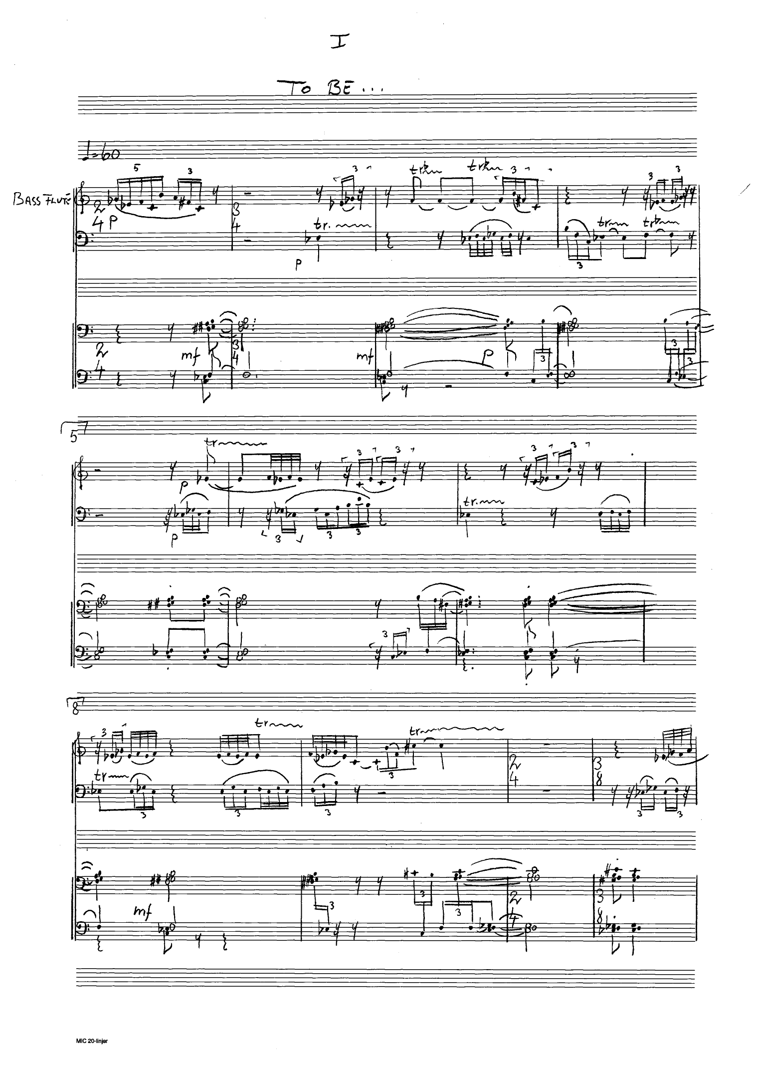 Trio Hamlet - For flute/bass flute, bassoon and piano - Image 3