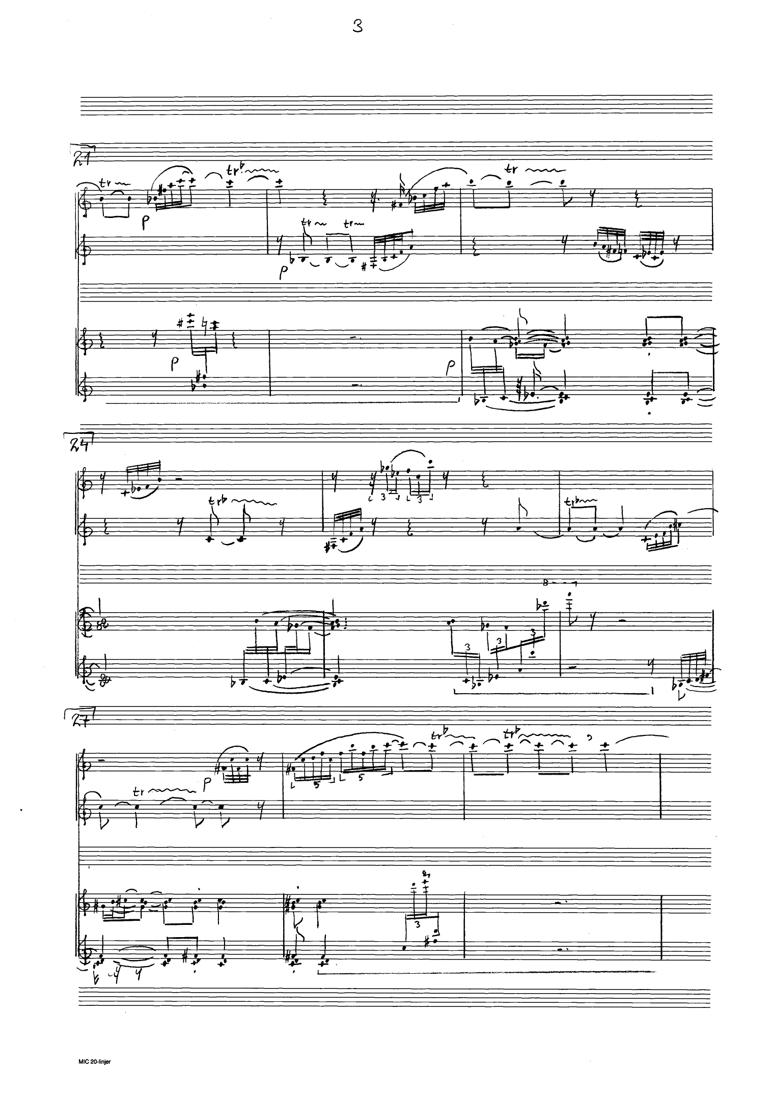 Trio Hamlet - For flute/bass flute, bassoon and piano - Image 5
