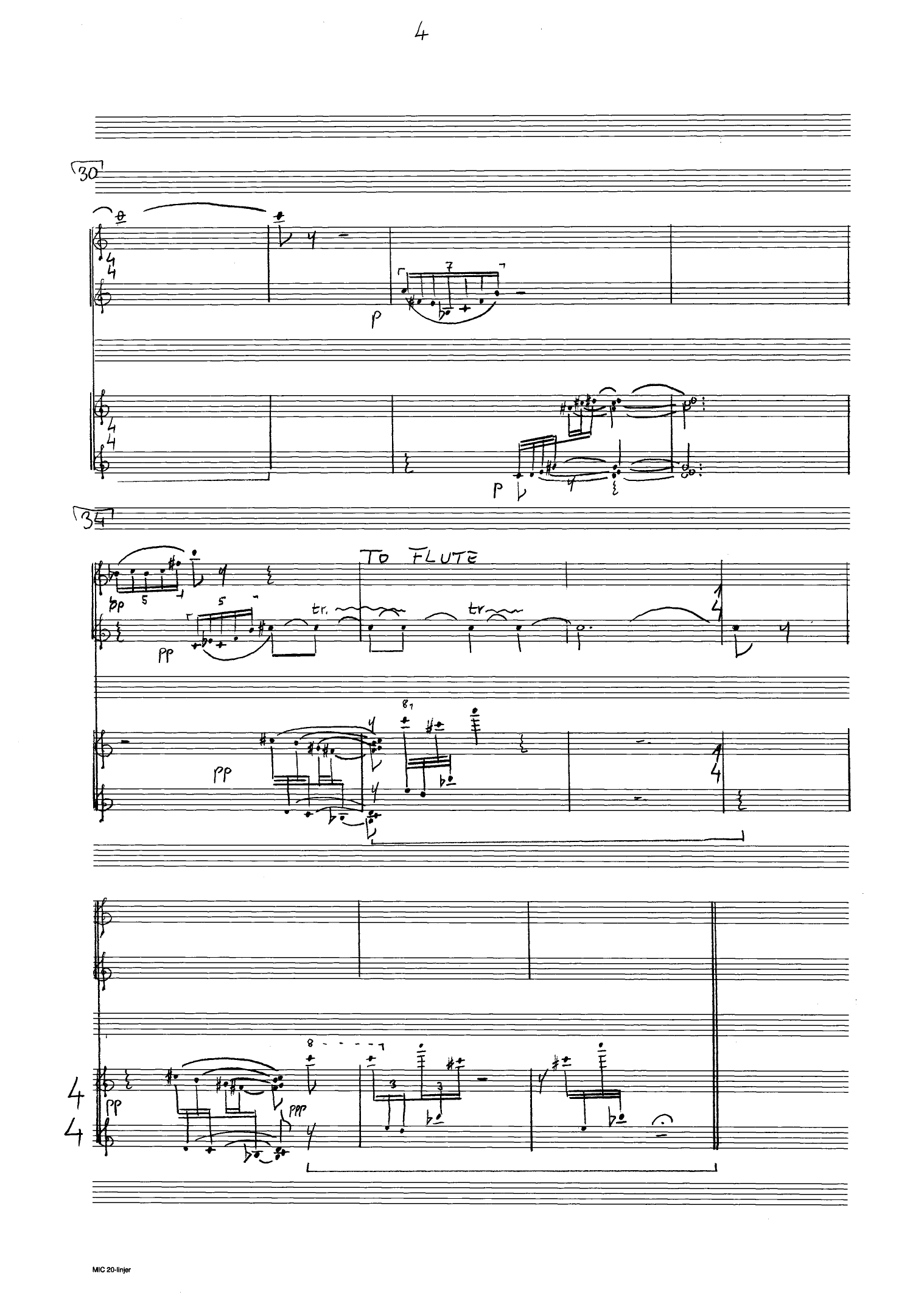 Trio Hamlet - For flute/bass flute, bassoon and piano - Image 6