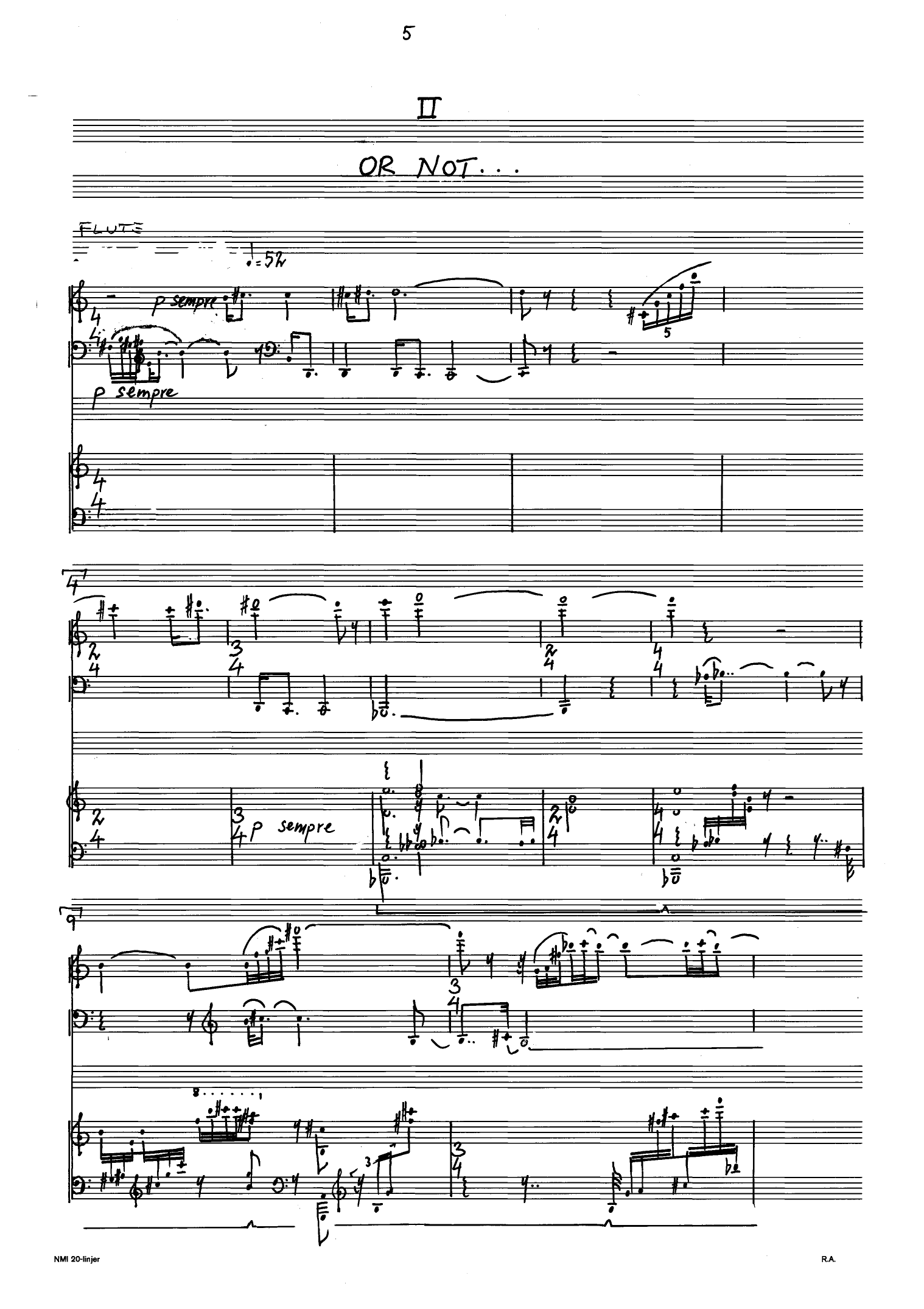 Trio Hamlet - For flute/bass flute, bassoon and piano - Image 7