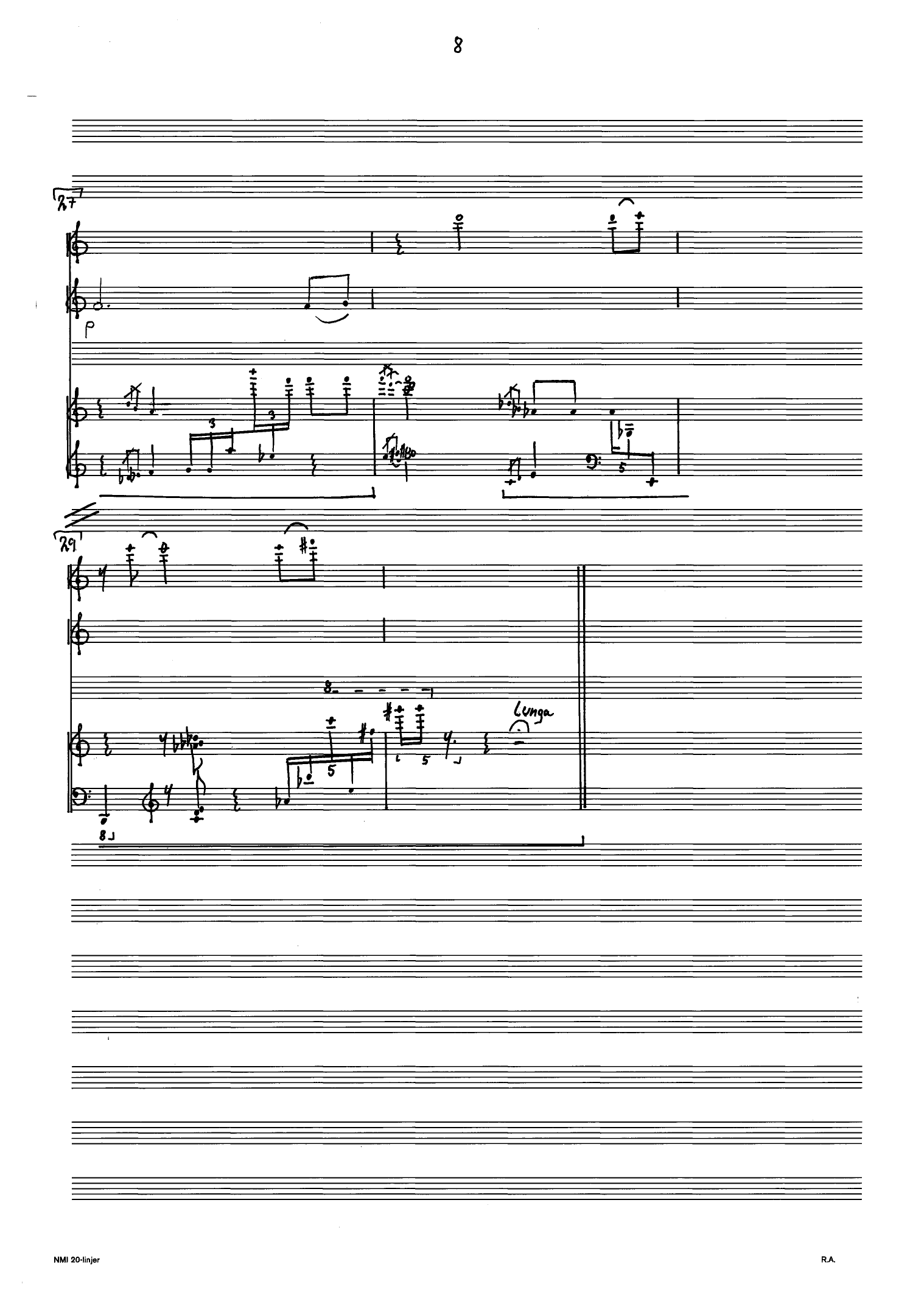 Trio Hamlet - For flute/bass flute, bassoon and piano - Image 10