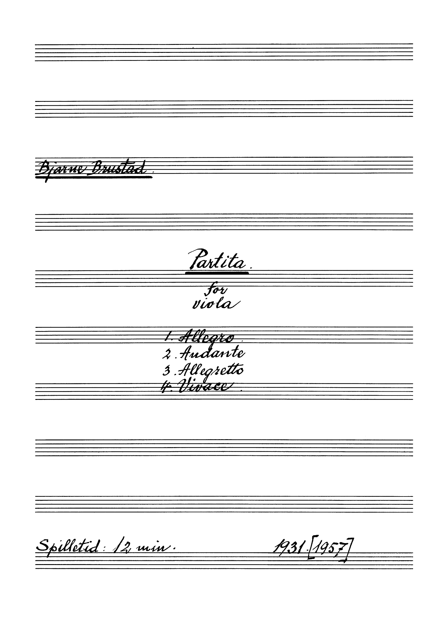 Partita for viola