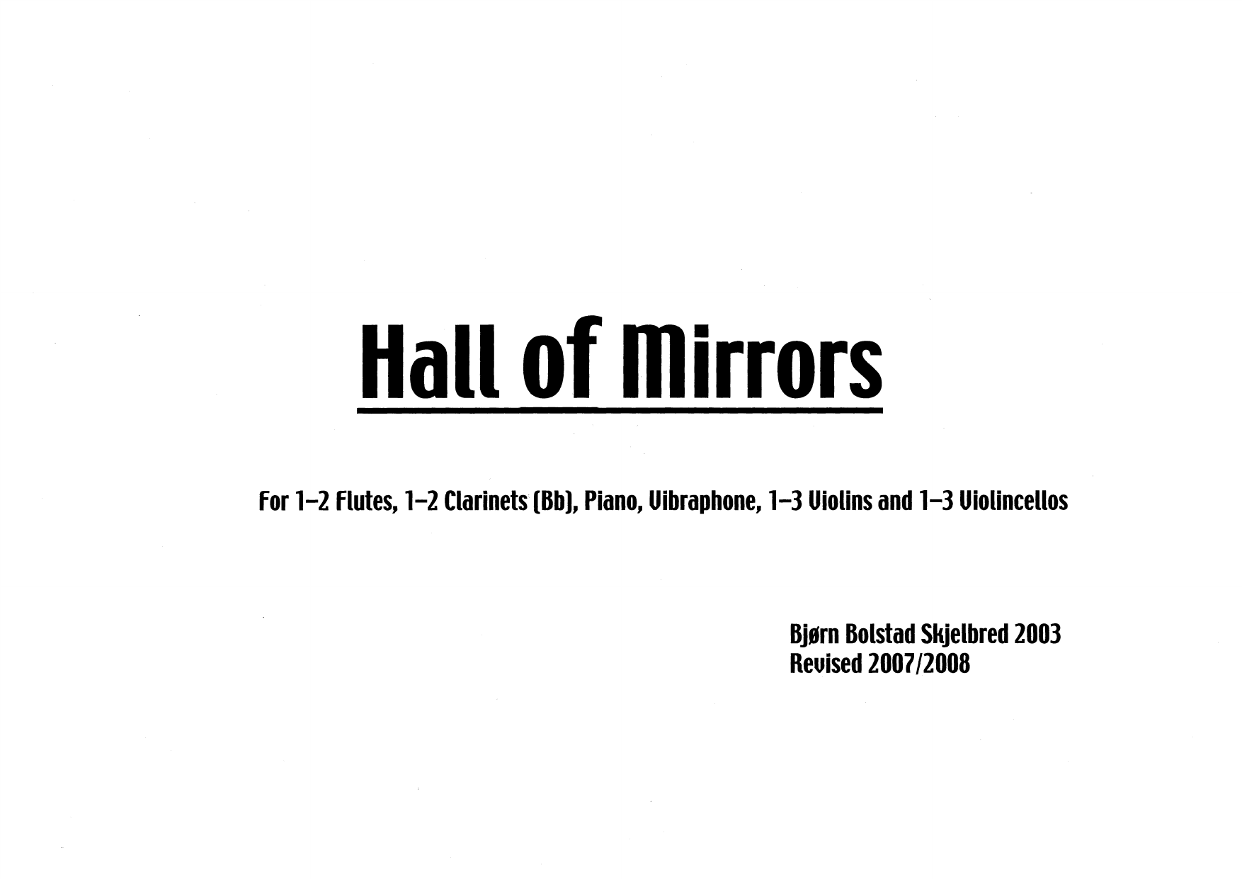 Hall of Mirrors