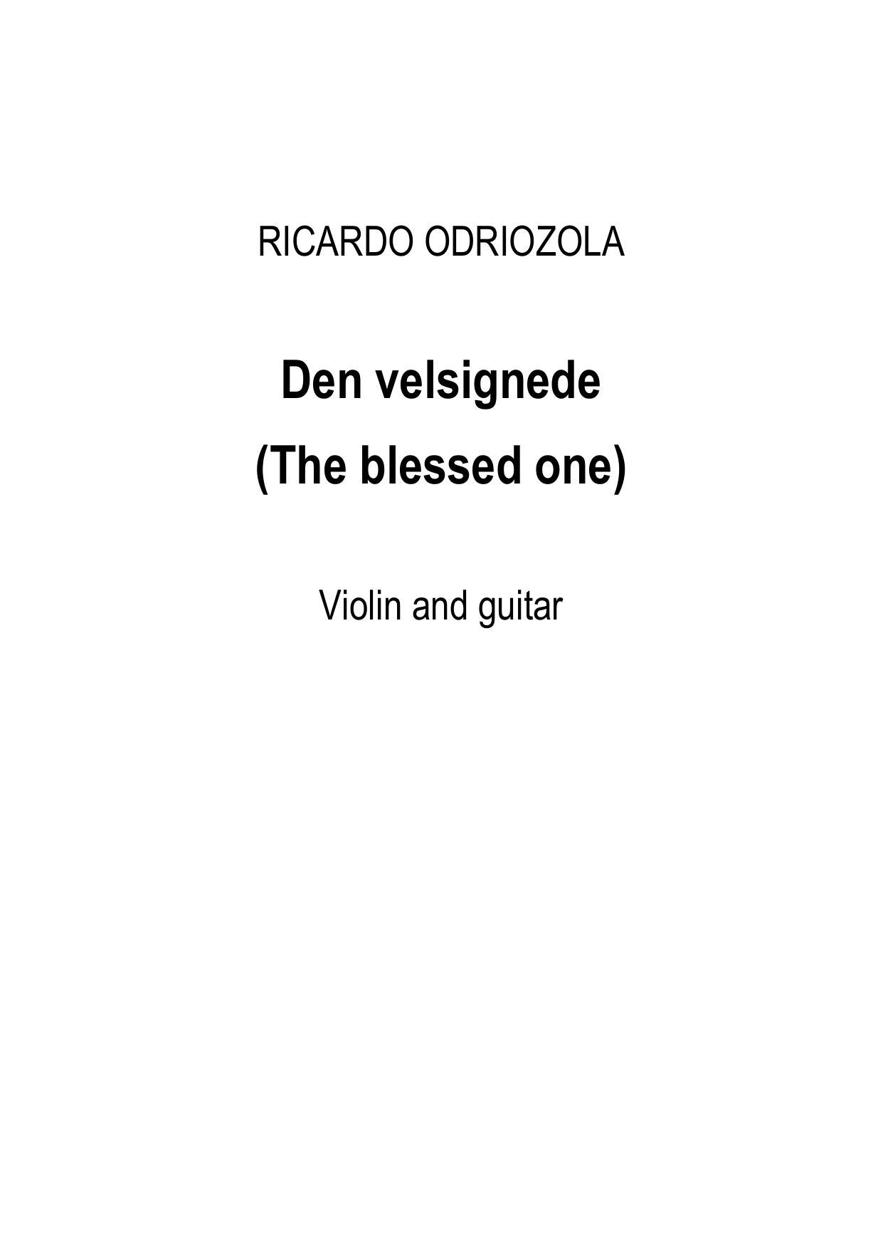 The Blessed One