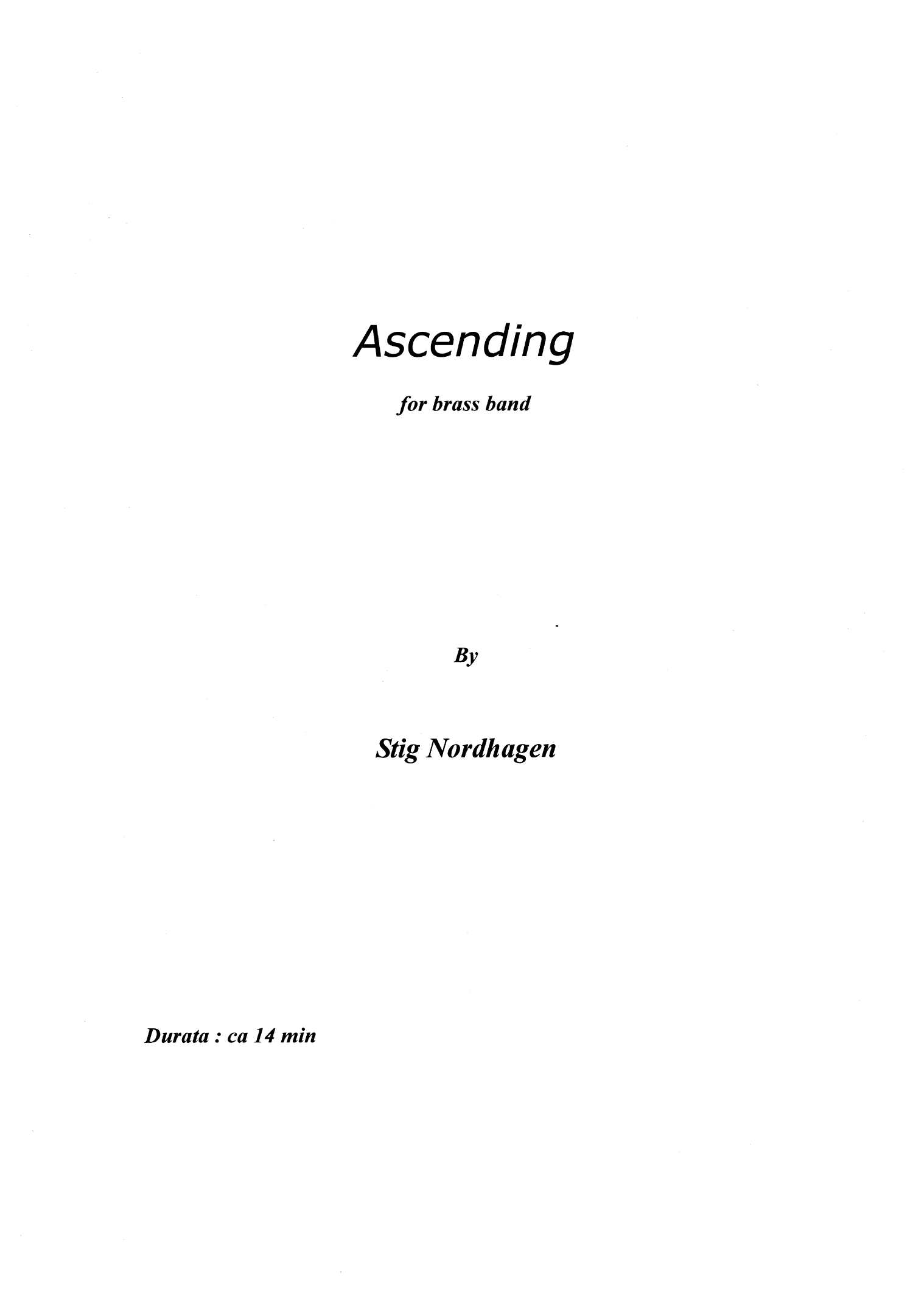 Ascending - For brass band