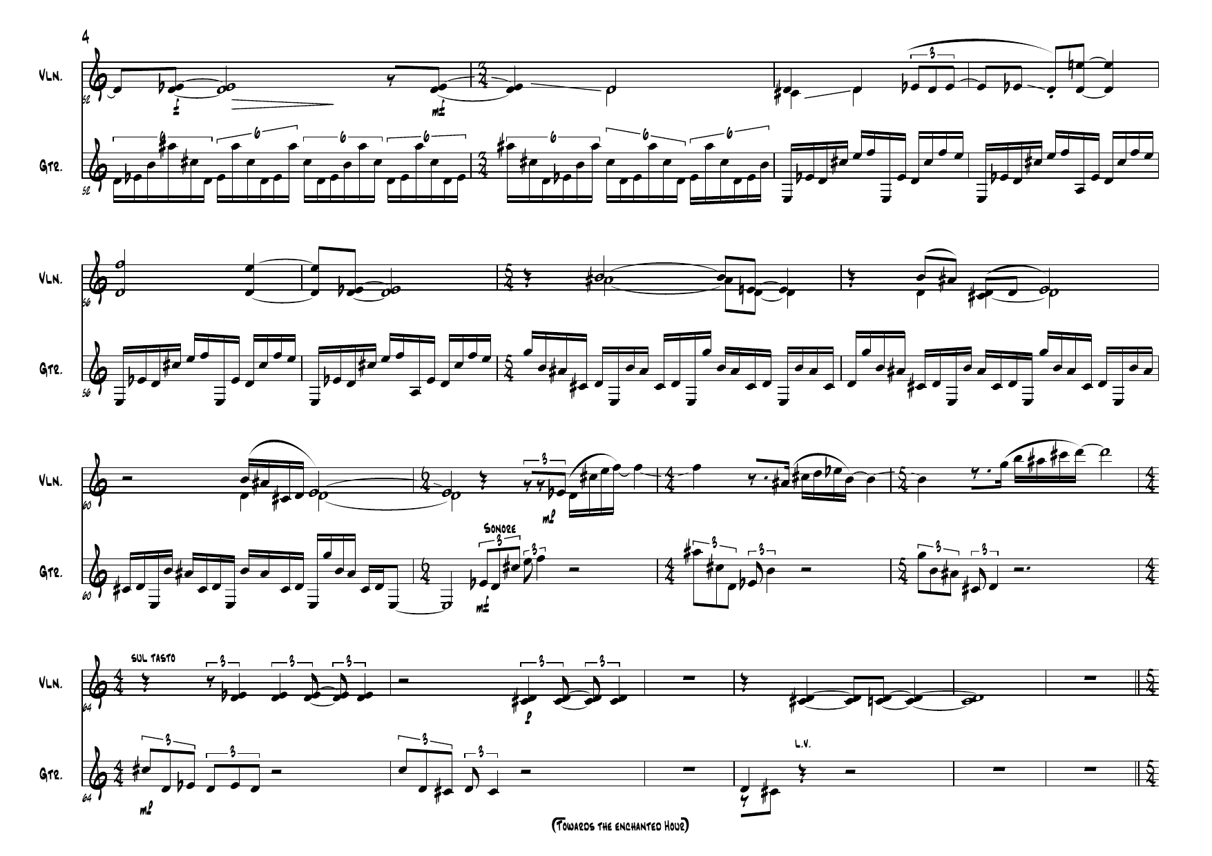 4 Moods for a Norwegian Summer Evening - For gitar & violin - Image 6