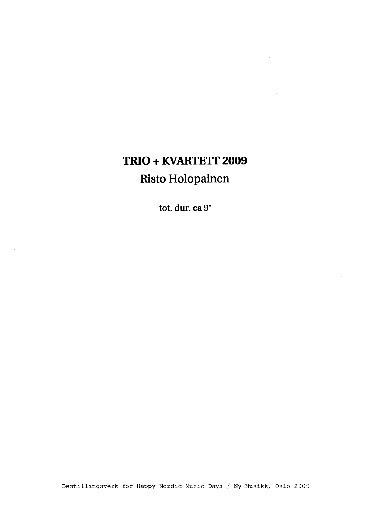 Trio + Kvartett