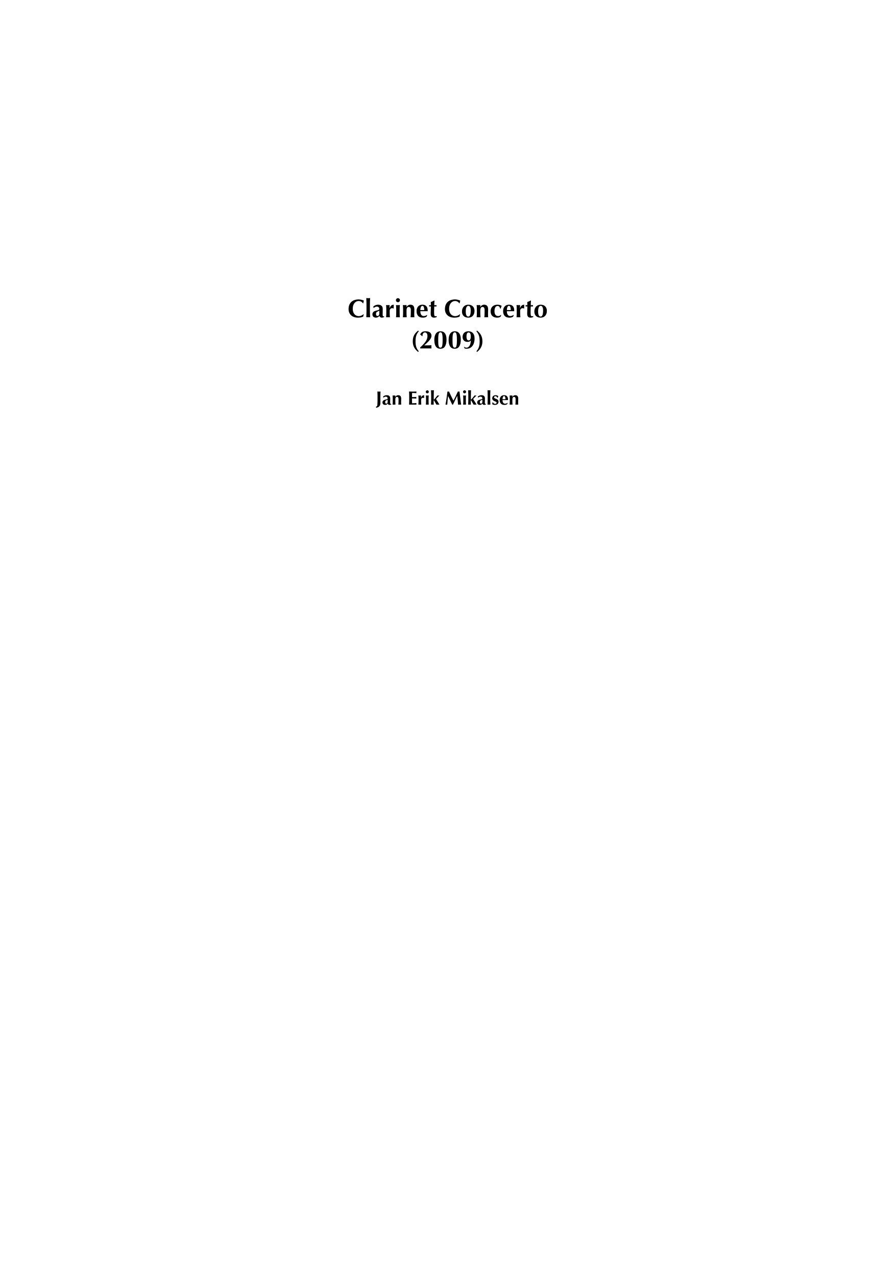 Clarinet Concerto