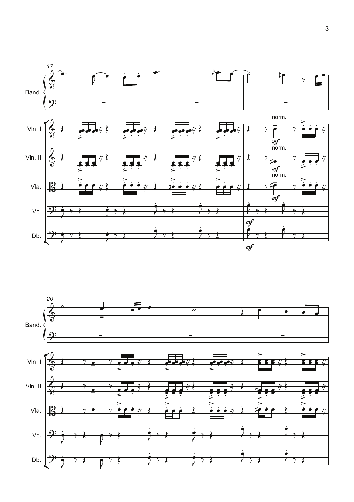 Green Spring Tango - For Bandoneon and String Orchestra (or string quintet 2 violins, viola, cello and bass) - Bilde 7