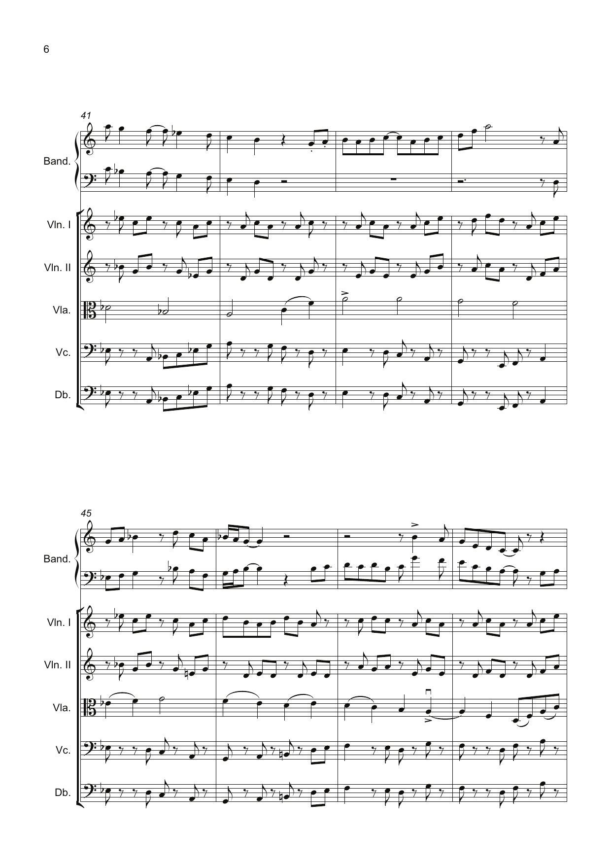 Green Spring Tango - For Bandoneon and String Orchestra (or string quintet 2 violins, viola, cello and bass) - Bilde 10