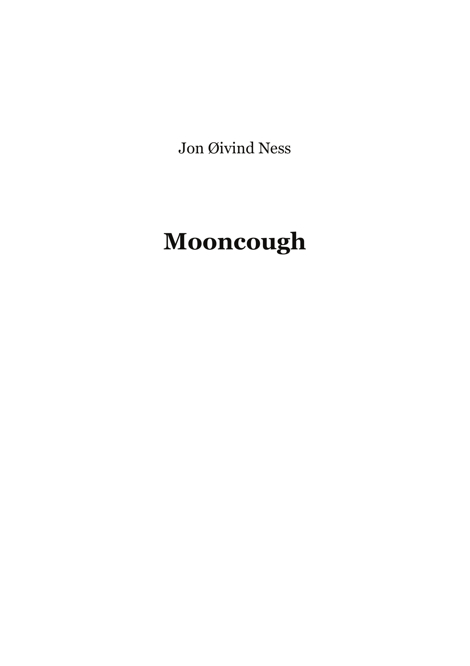 Mooncough - For kammerensemble
