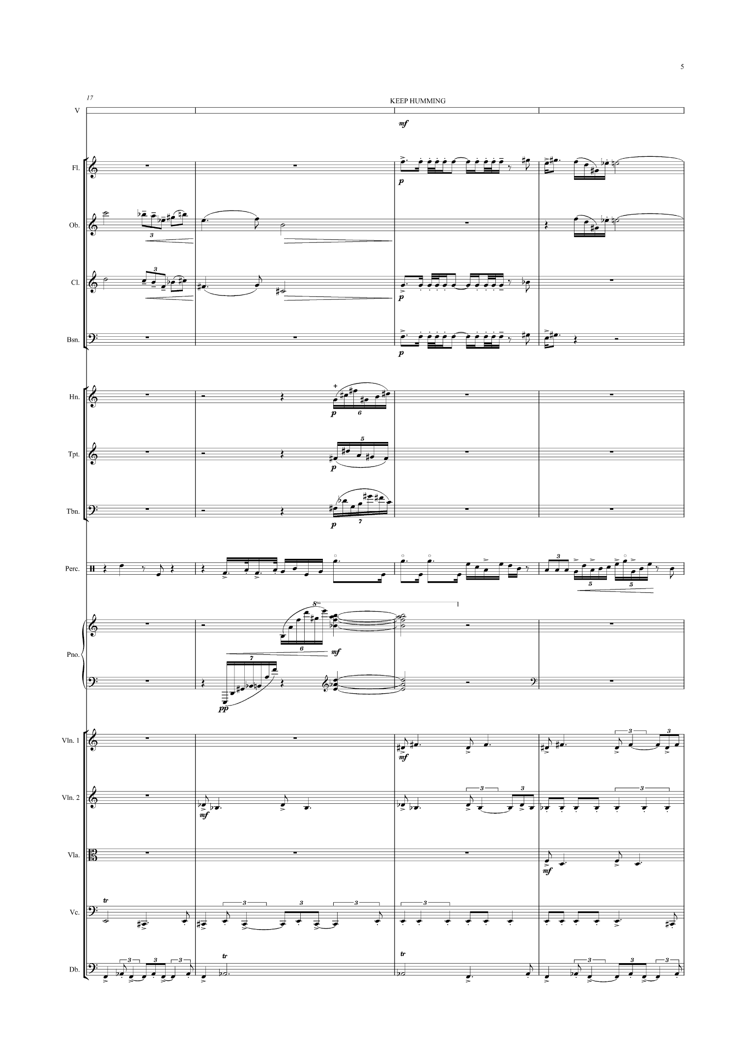 Steal, stole, stolen - For voice and sinfonietta - Image 9