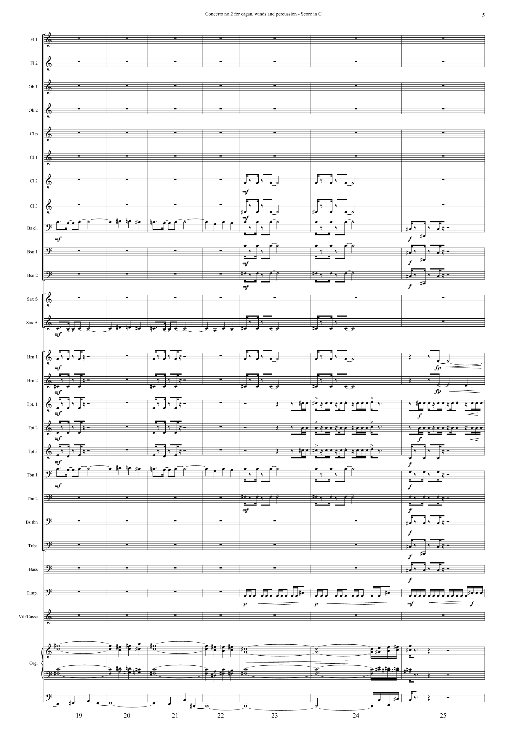 Concerto no. 2 - For organ, winds and percussion - Image 5