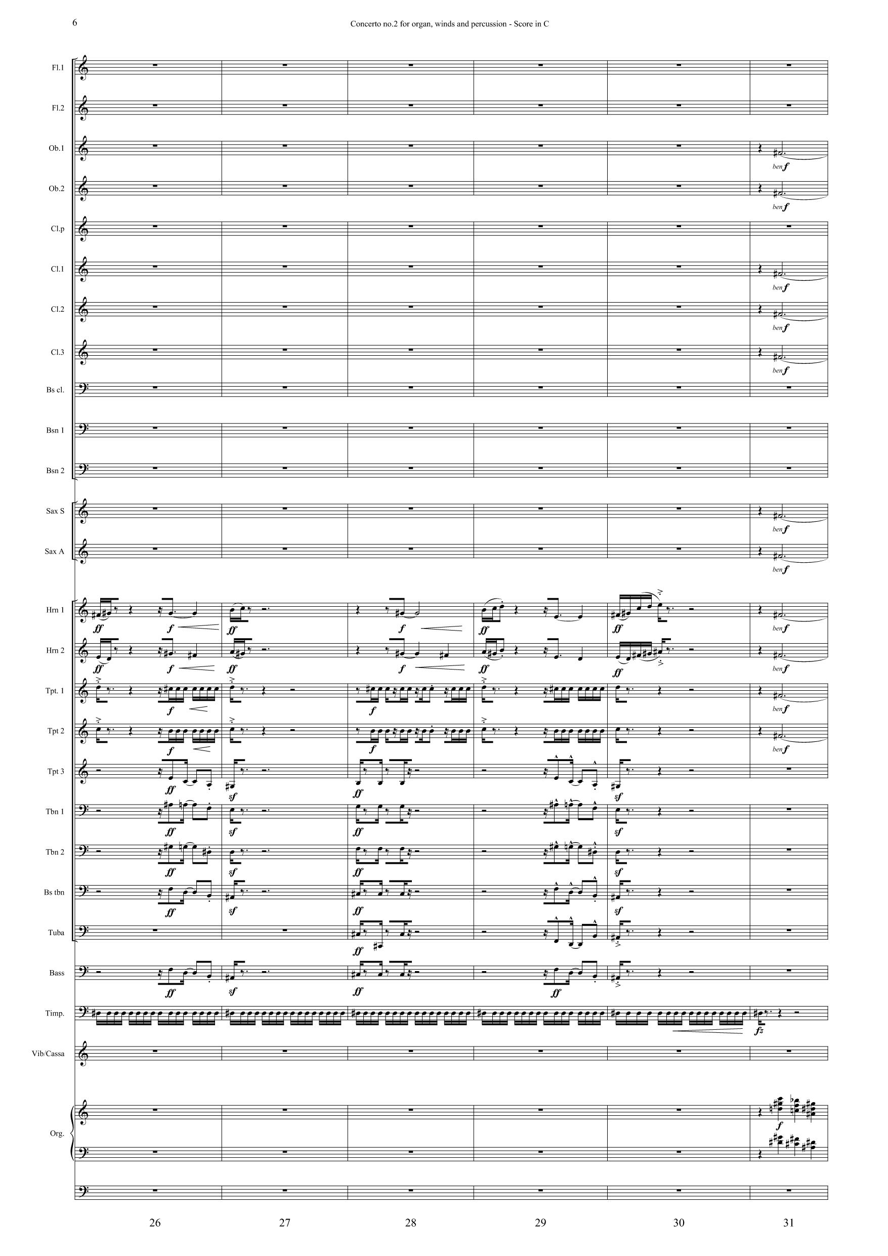 Concerto no. 2 - For organ, winds and percussion - Image 6