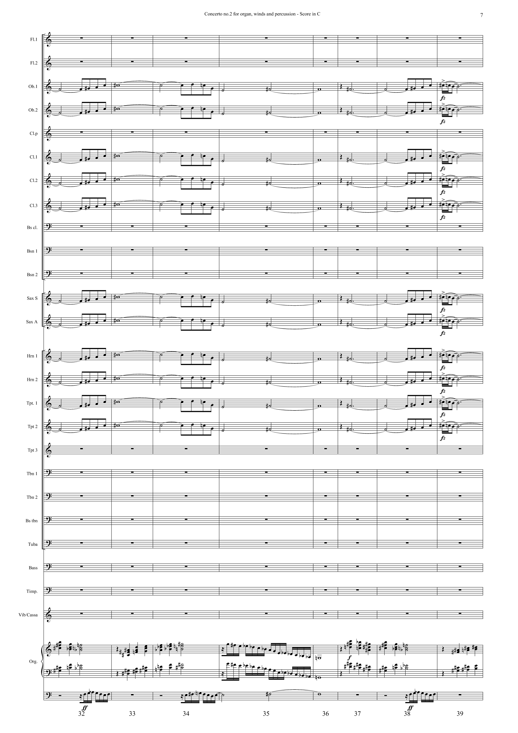 Concerto no. 2 - For organ, winds and percussion - Image 7