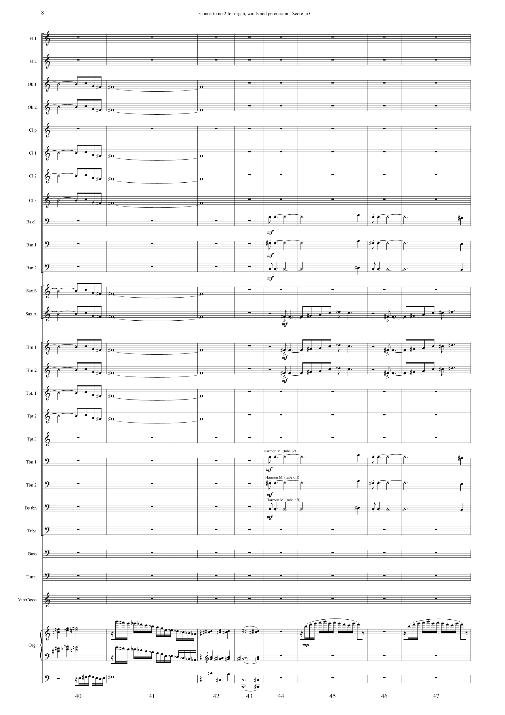 Concerto no. 2 - For organ, winds and percussion - Image 8