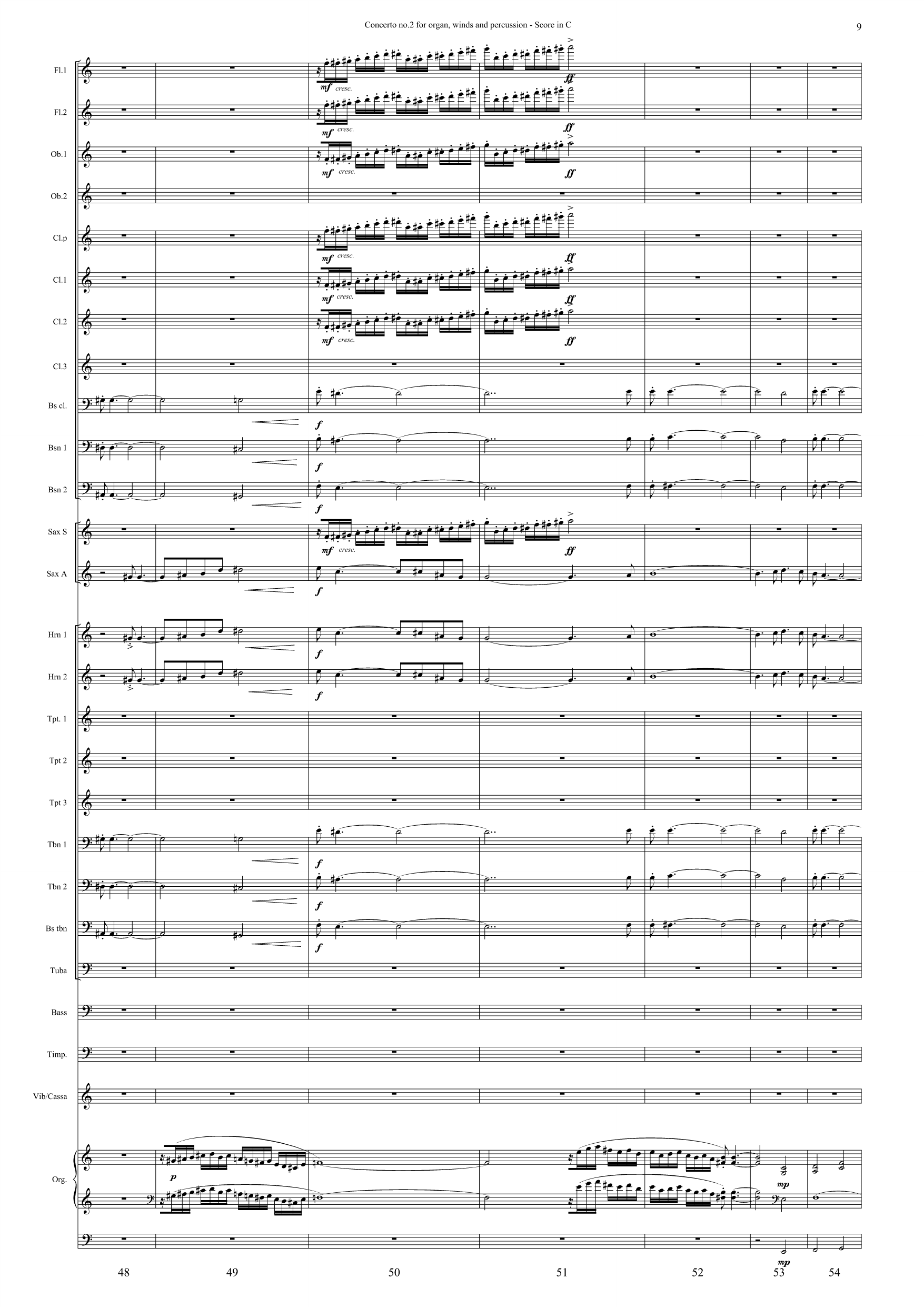 Concerto no. 2 - For organ, winds and percussion - Image 9