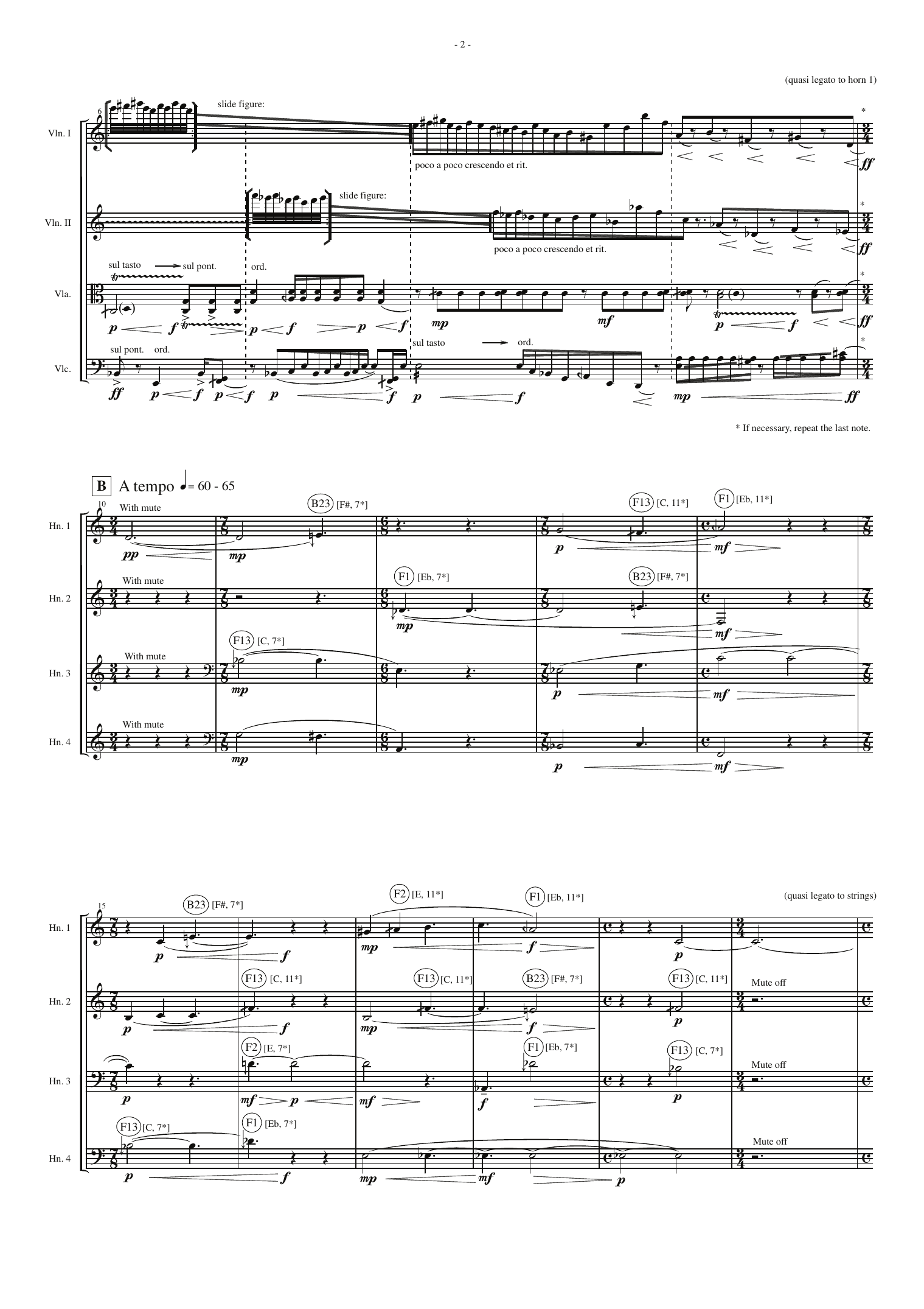 Iris - For 4 Horns and String Quartet - Bilde 4