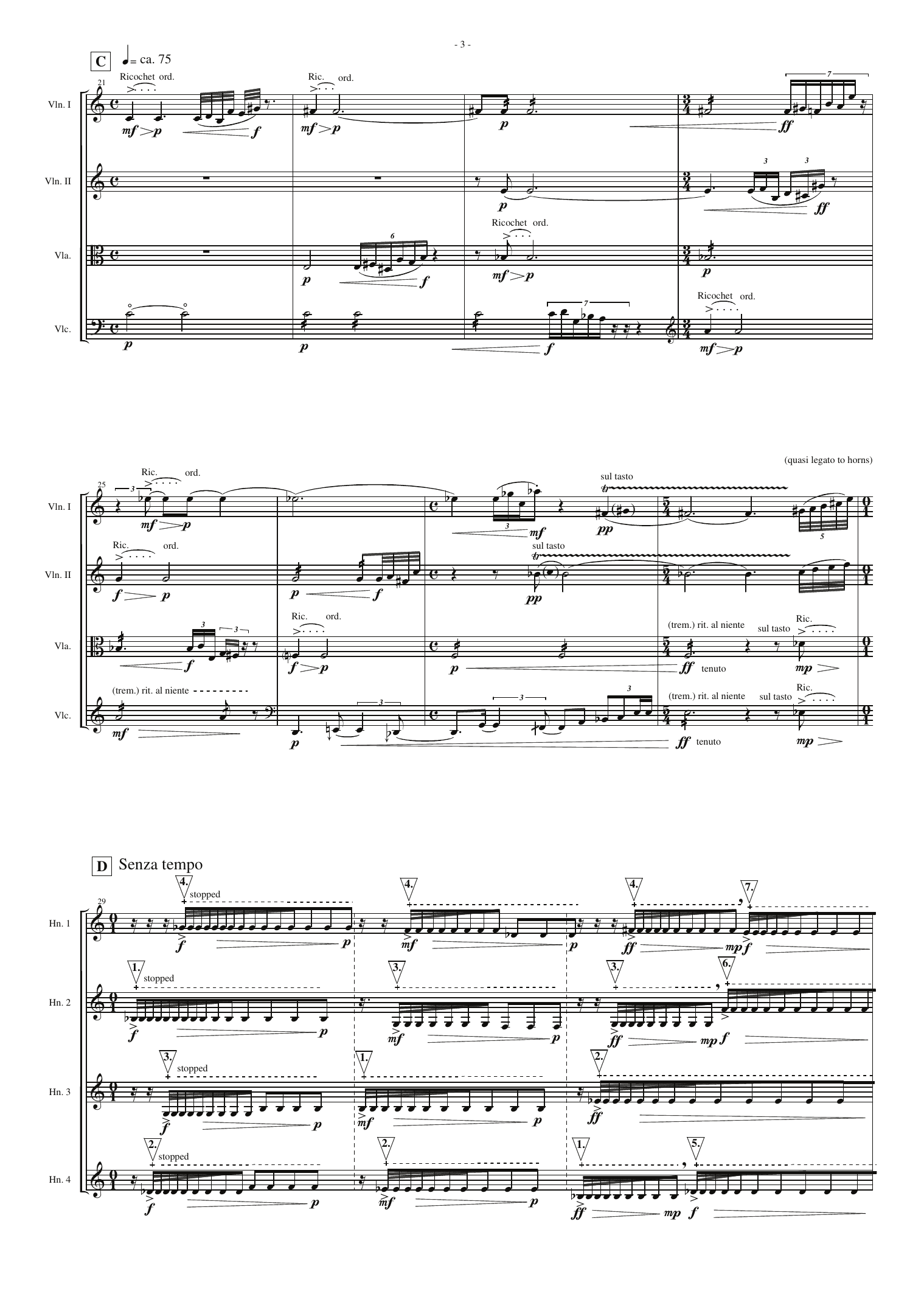 Iris - For 4 Horns and String Quartet - Bilde 5