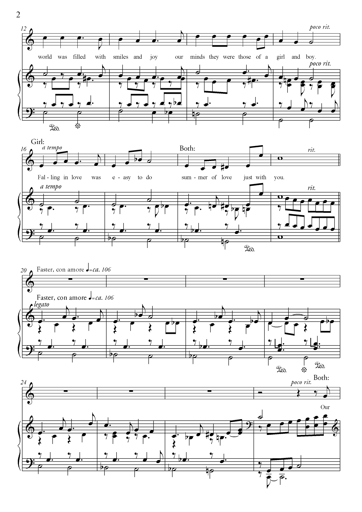 Summer of Love - For soprano, tenor and piano - Image 4
