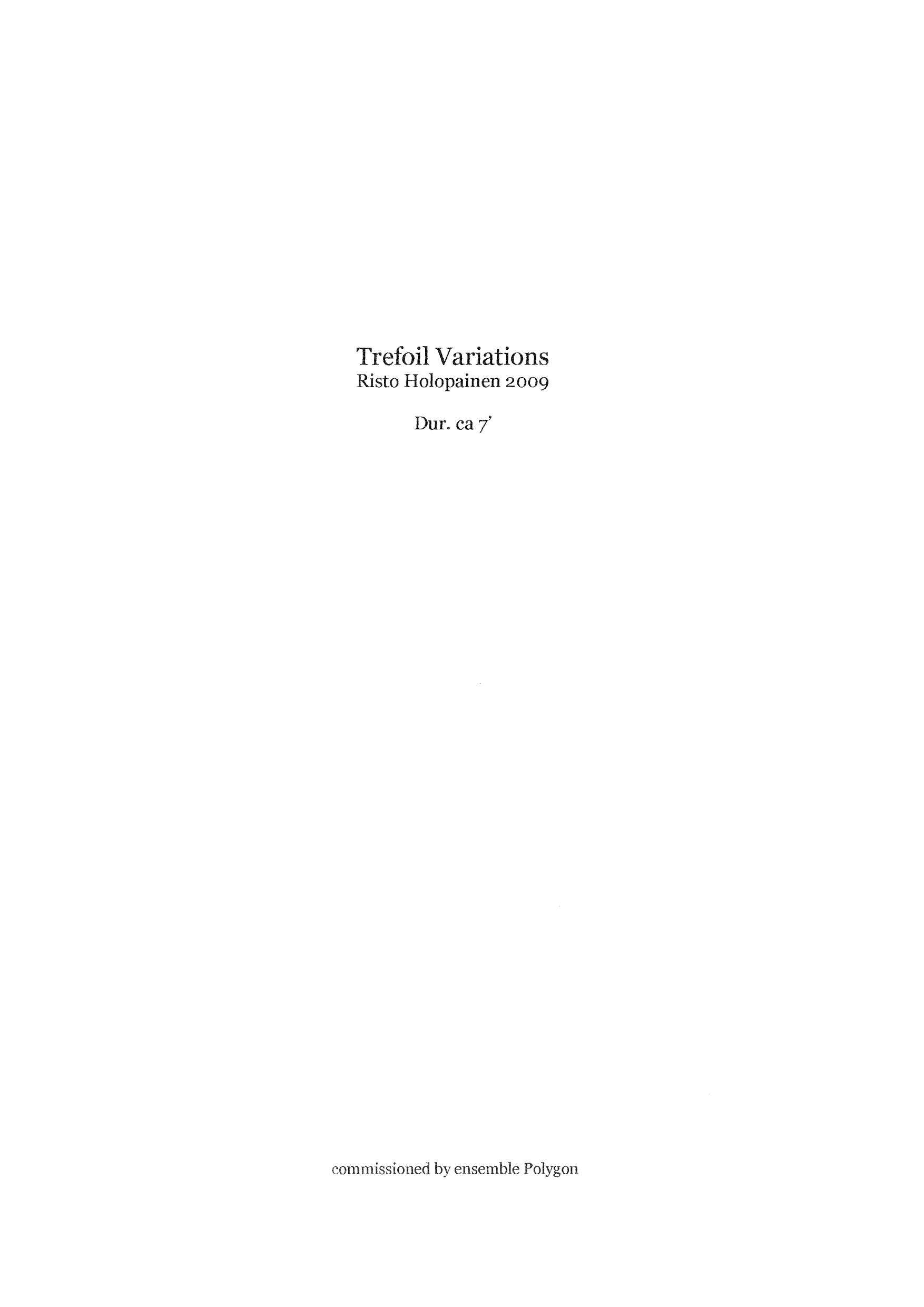 Trefoil Variations