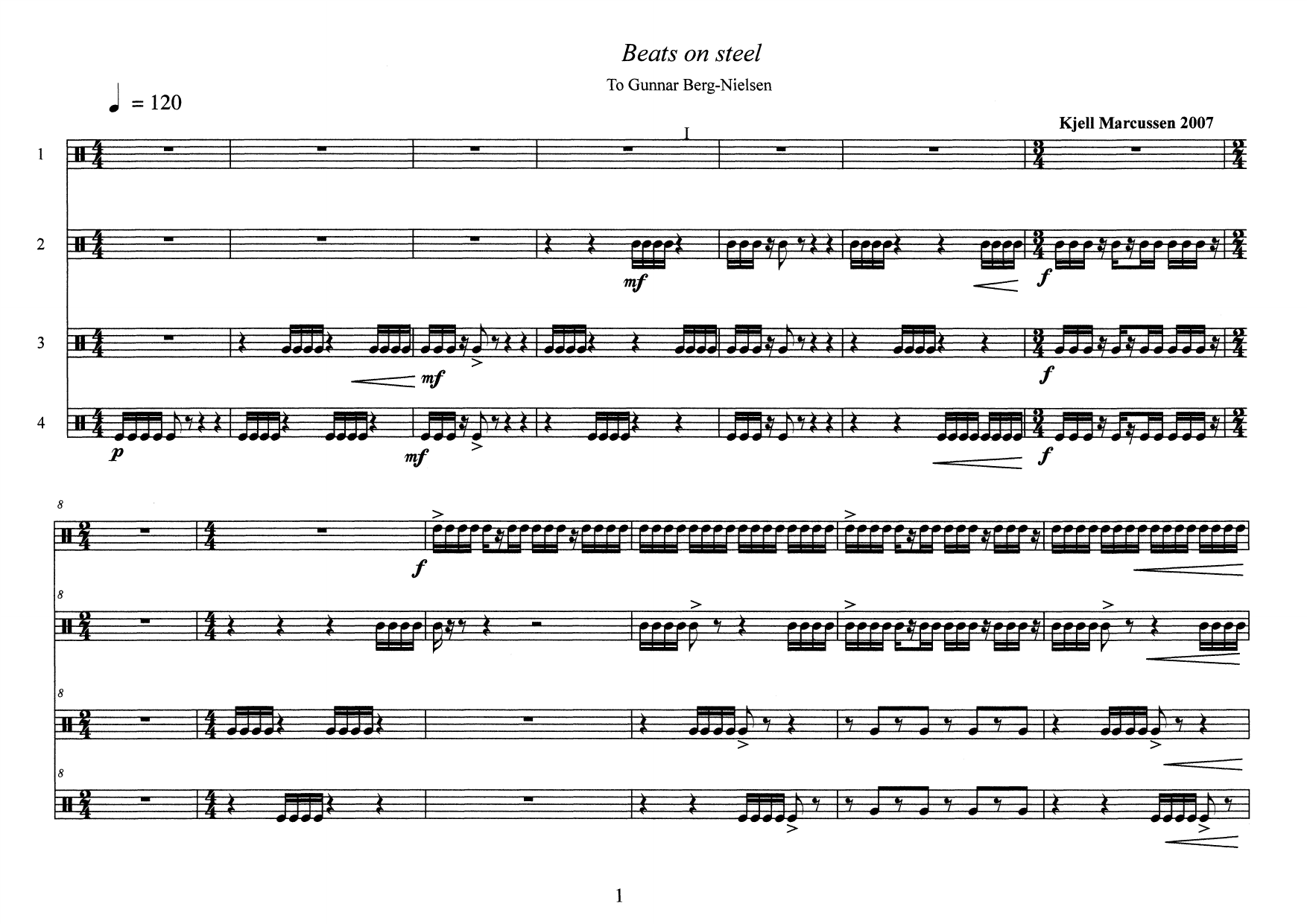 Beats on Steal - For stomp ensemble - Image 3