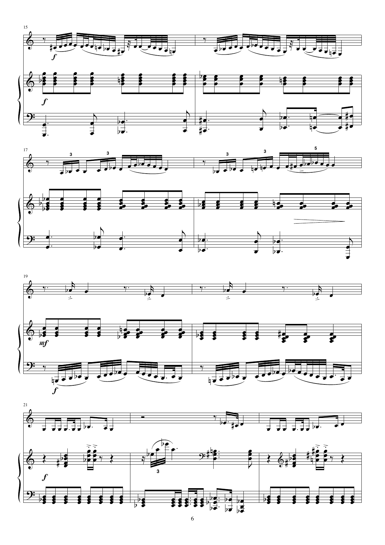 Ballade - For horn (F) and piano, Op. 81 - Image 6